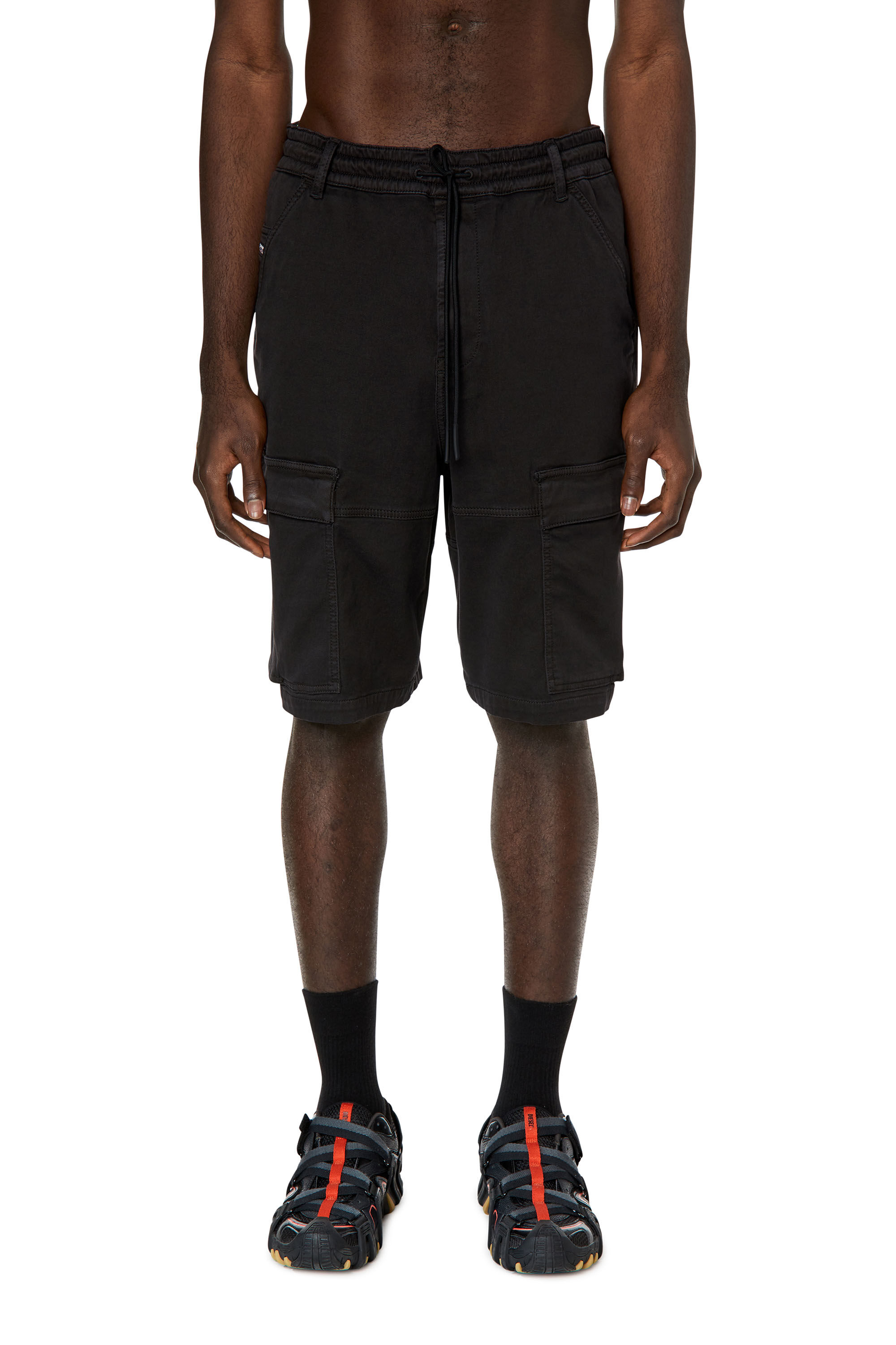Men's Cargo shorts in JoggJeans | Black | Diesel