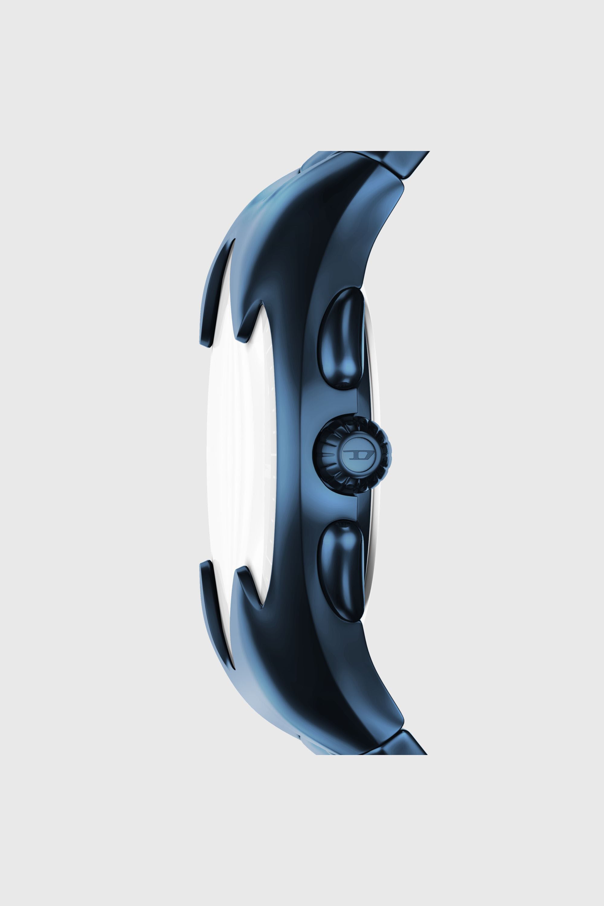 Diesel - DZ4704 WATCH, Man's Mercurial Chronograph Blue Stainless Steel Watch in Black/Blue - 3
