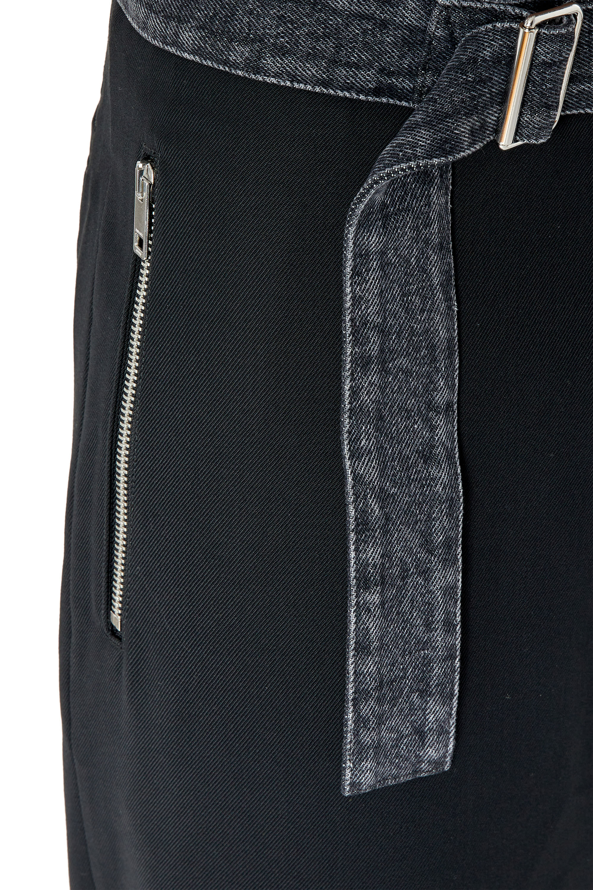 P-GOLD-A Man: Wool pants with denim waistband | Diesel