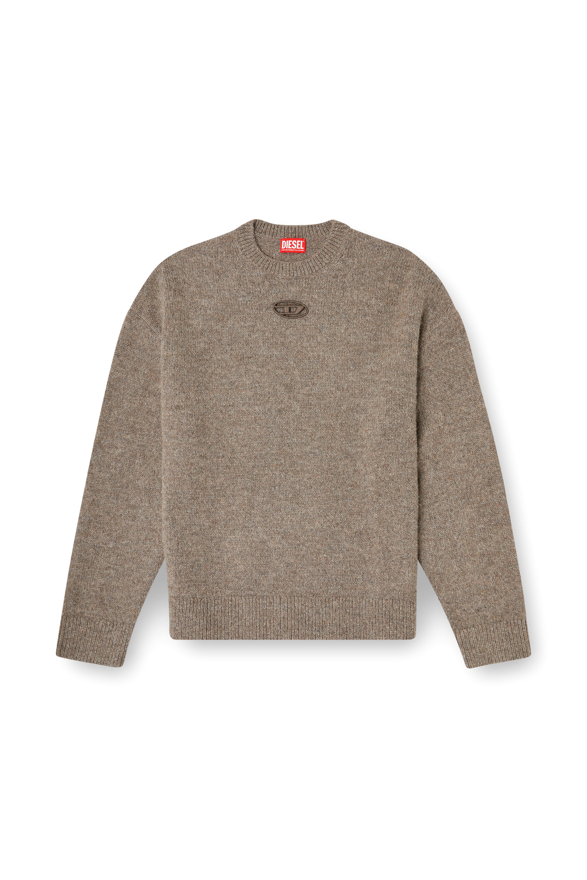Men's Jumper in wool and alpaca blend | Beige | Diesel US