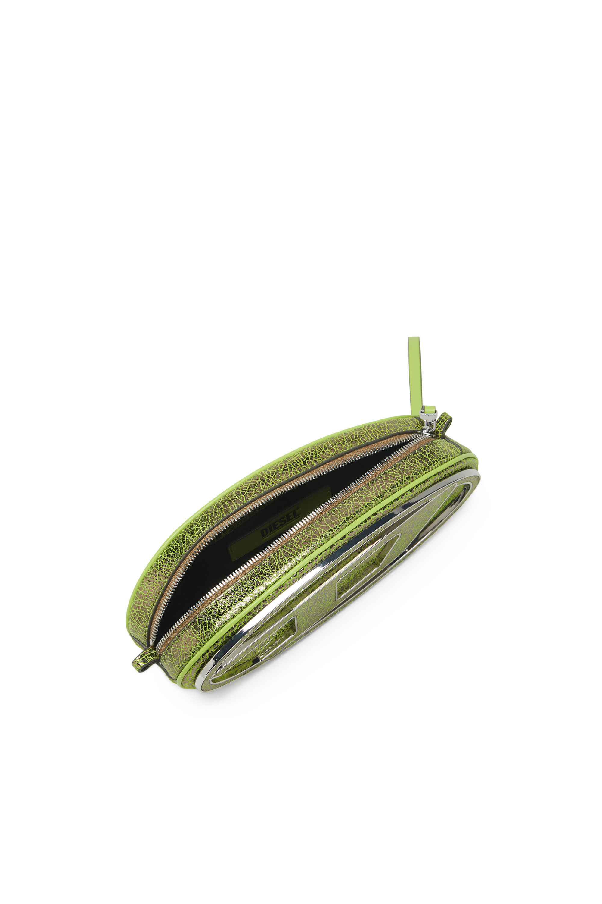 Diesel - 1DR-POUCH, 1DR-Pouch - Sac à bandoulière en cuir craquelé Femme in Vert - 5
