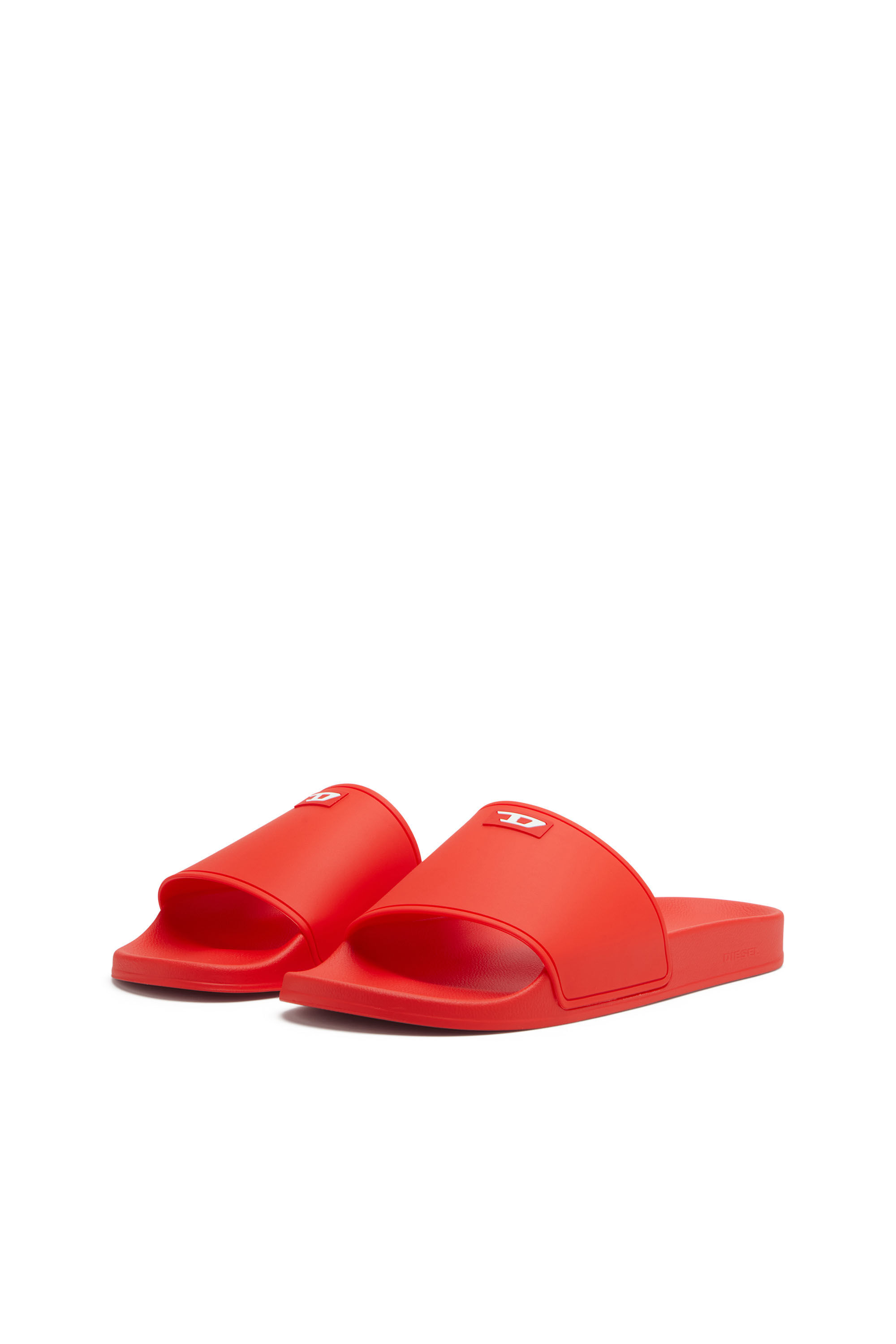 Diesel - SA-SWIM, Male's Sa-Swim-Rubber pool slides with D logo in Red - 8