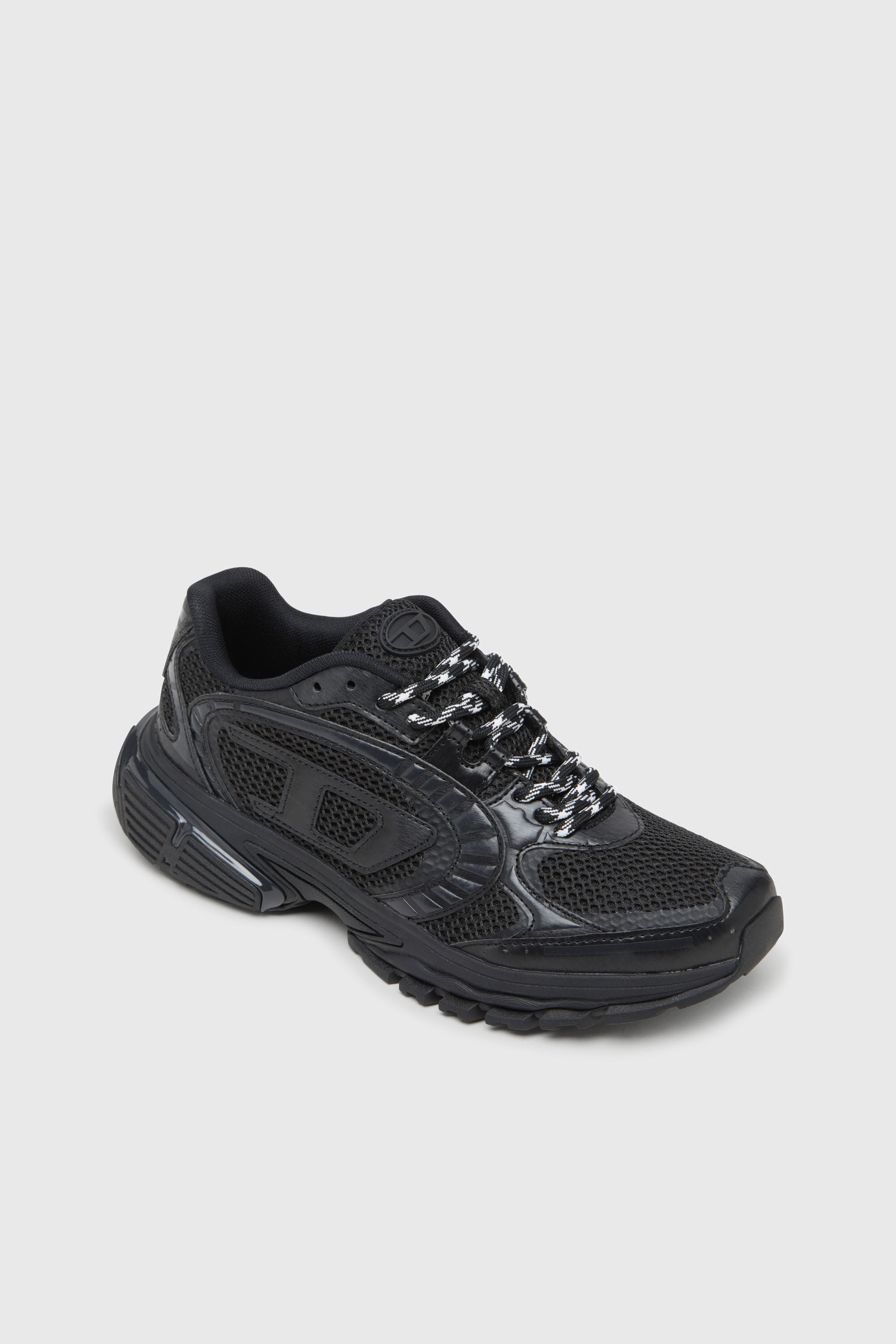 Diesel - S-PRO-V-DENSE LOW, S-Pro-V-Dense-Deportivas de malla con logotipo Oval D Hombre in Negro - 6