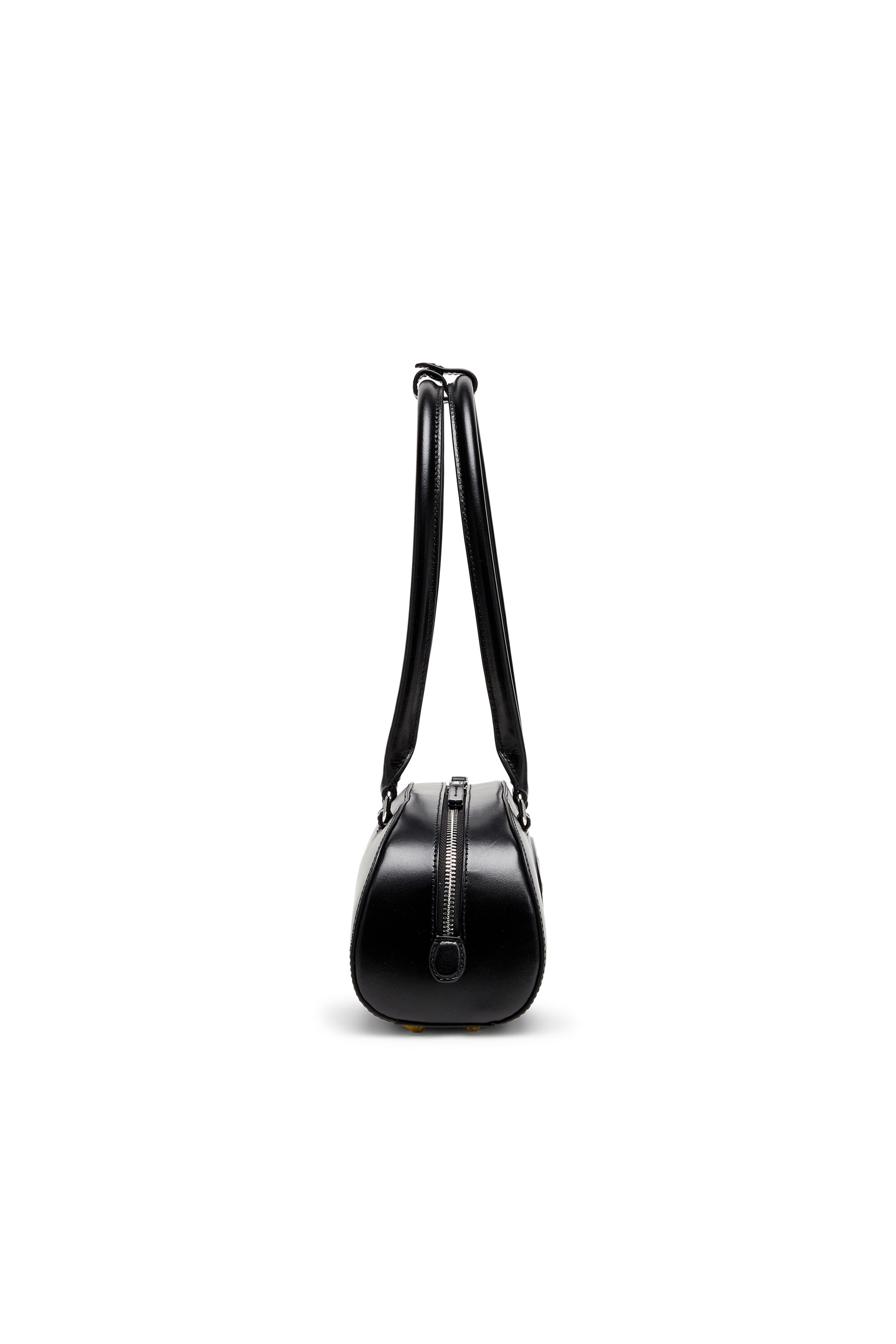 Women's 1DR Dome - Elongated bowling bag in leather | Black