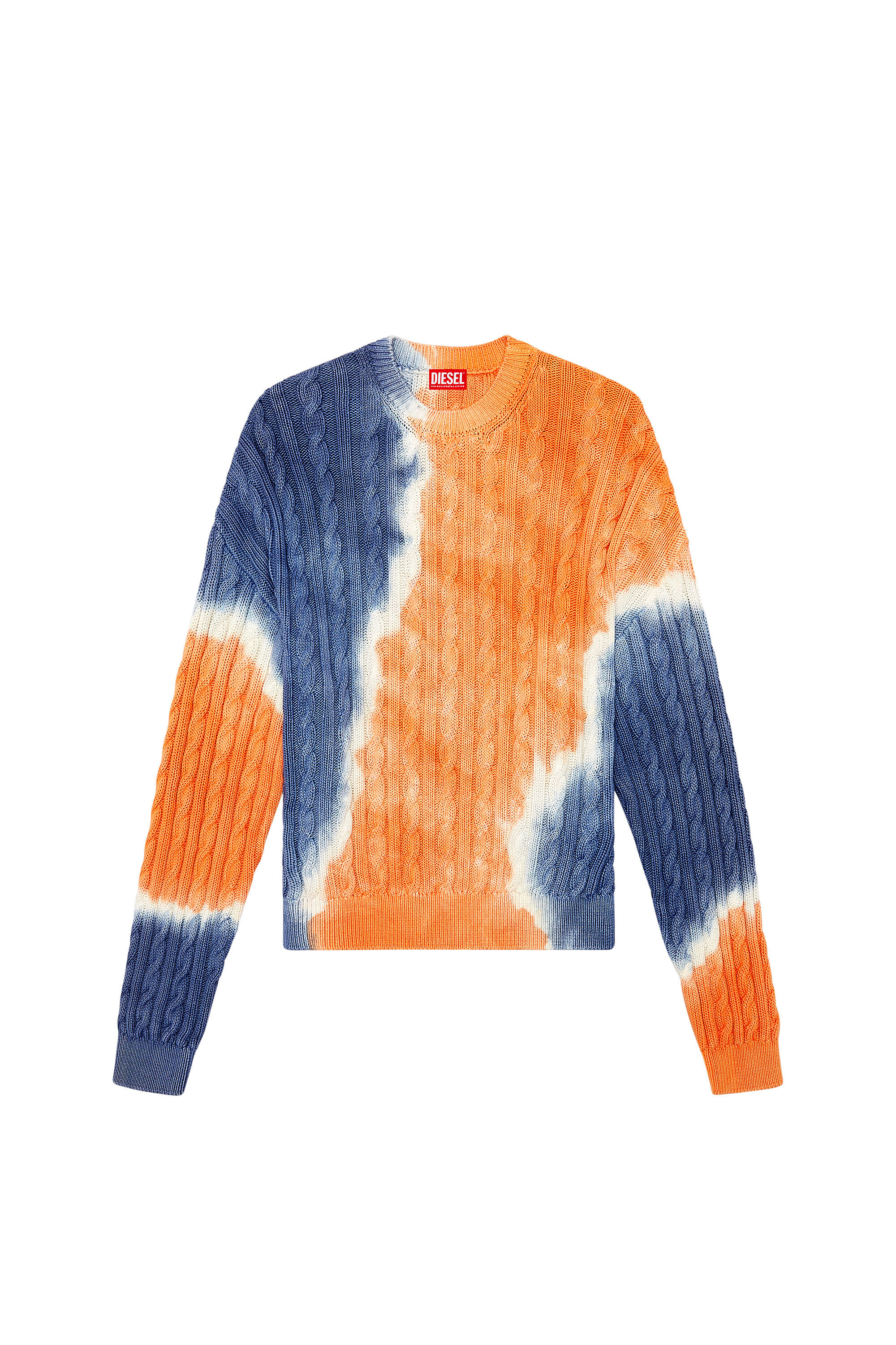 Diesel - K-JANCI, Pull tie-dye en coton torsadé Homme in Polychrome - 2