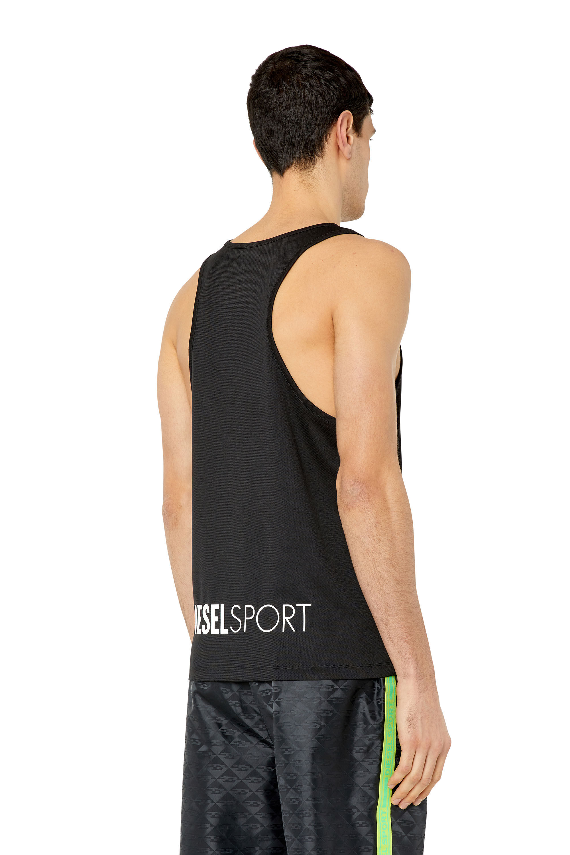Diesel - AMST-KIERON-WT36, Man's Tank top with maxi logo in Black - 5
