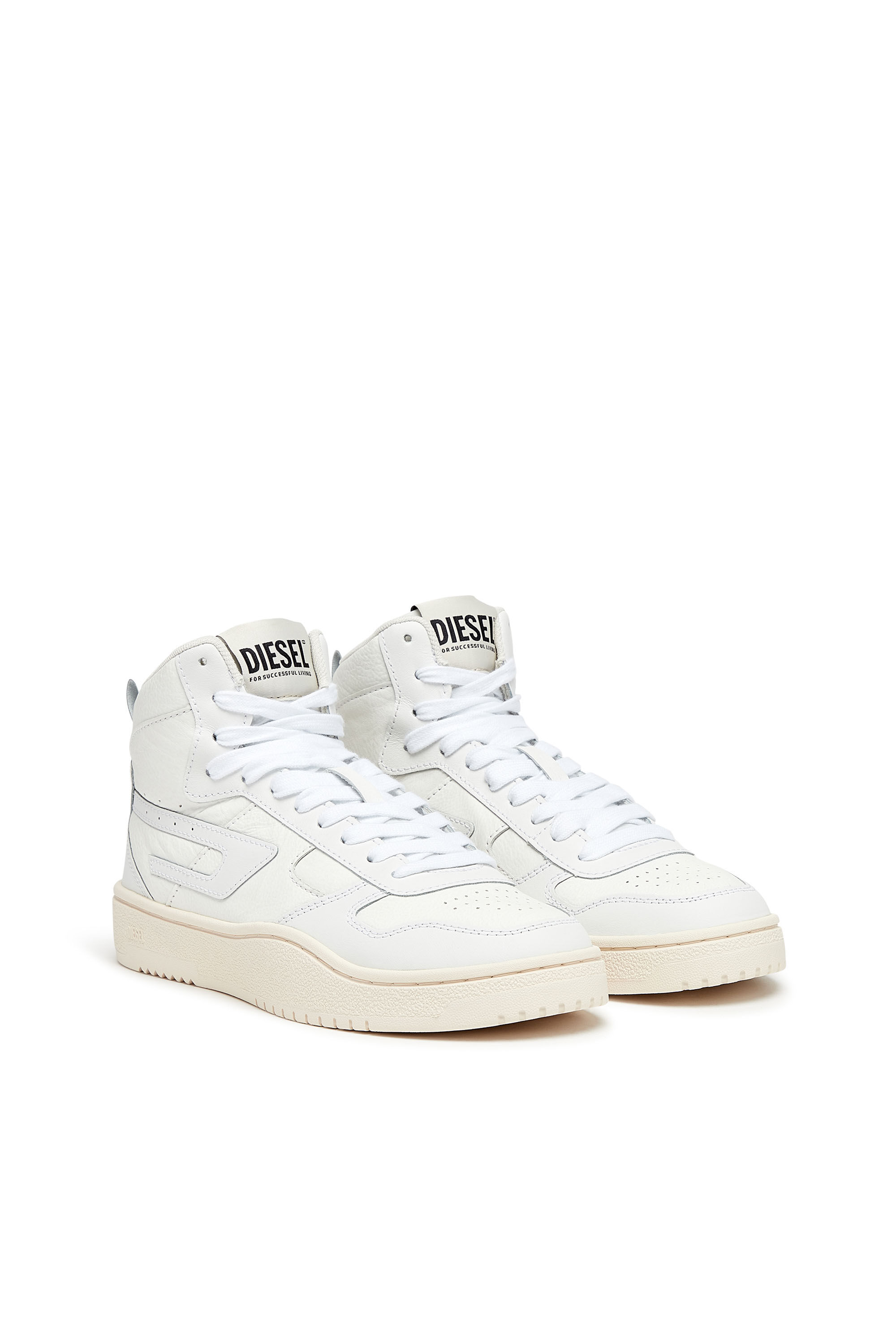 Diesel - S-UKIYO V2 LOW, Female's S-Ukiyo V2 Mid W - High-top sneakers with D branding in White - 2