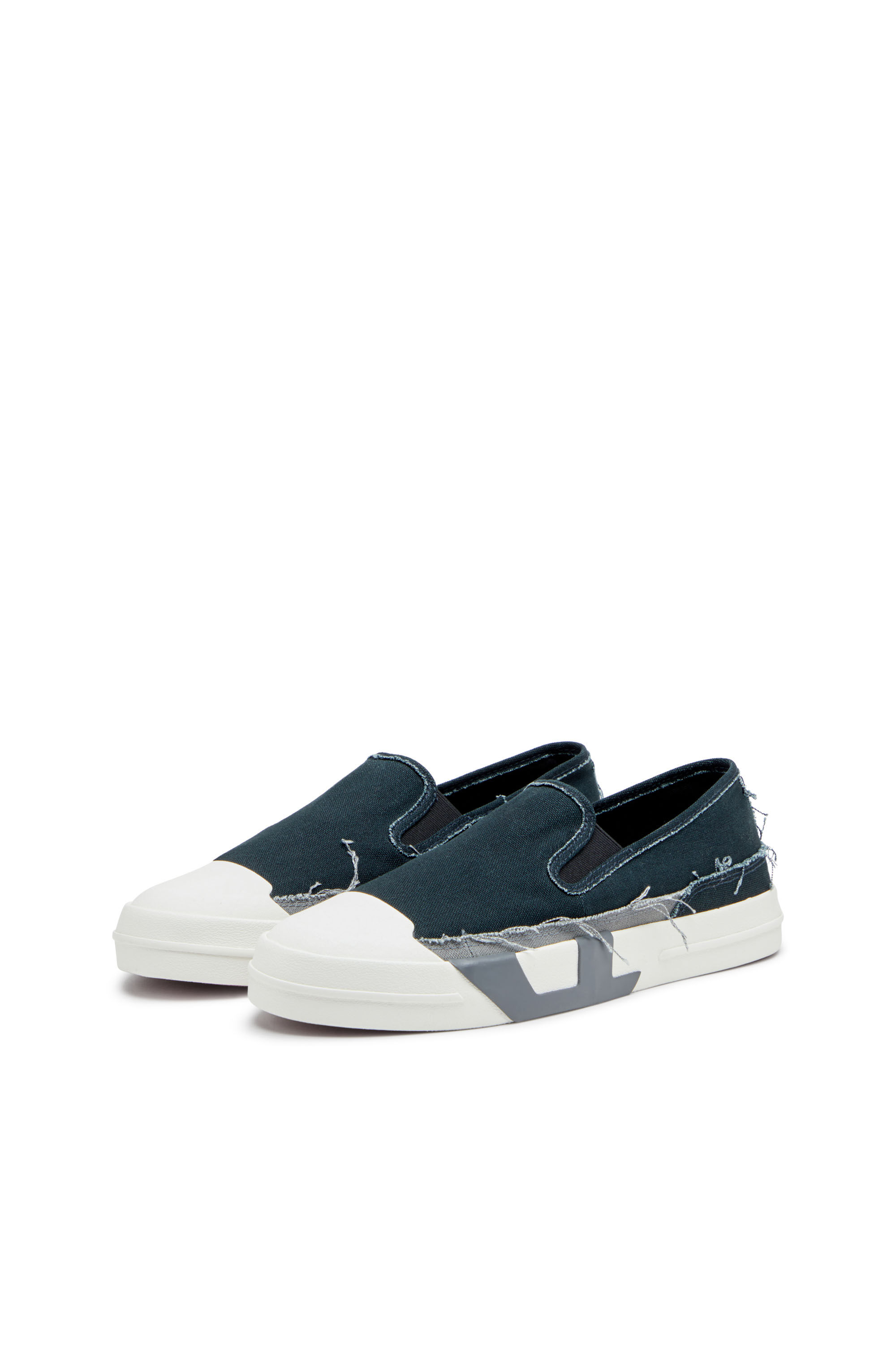Diesel - S-D-VERSE SO, S-D-Verse-Sneakers sans lacets en toile effilochée Homme in Polychrome - 8