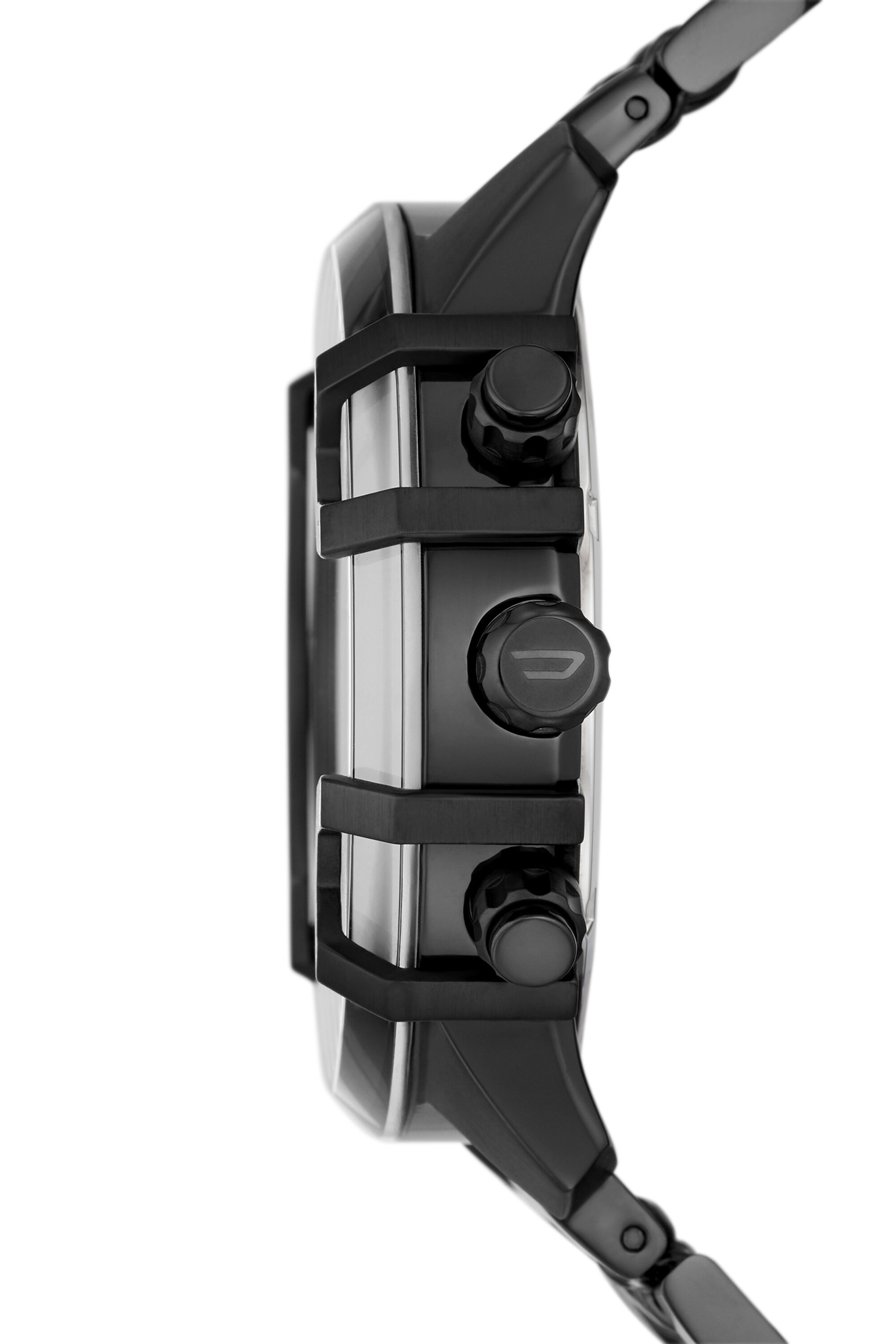 Diesel - DZ4579, Male's Griffed Chronograph Stainless Steel Watch in Black - 3