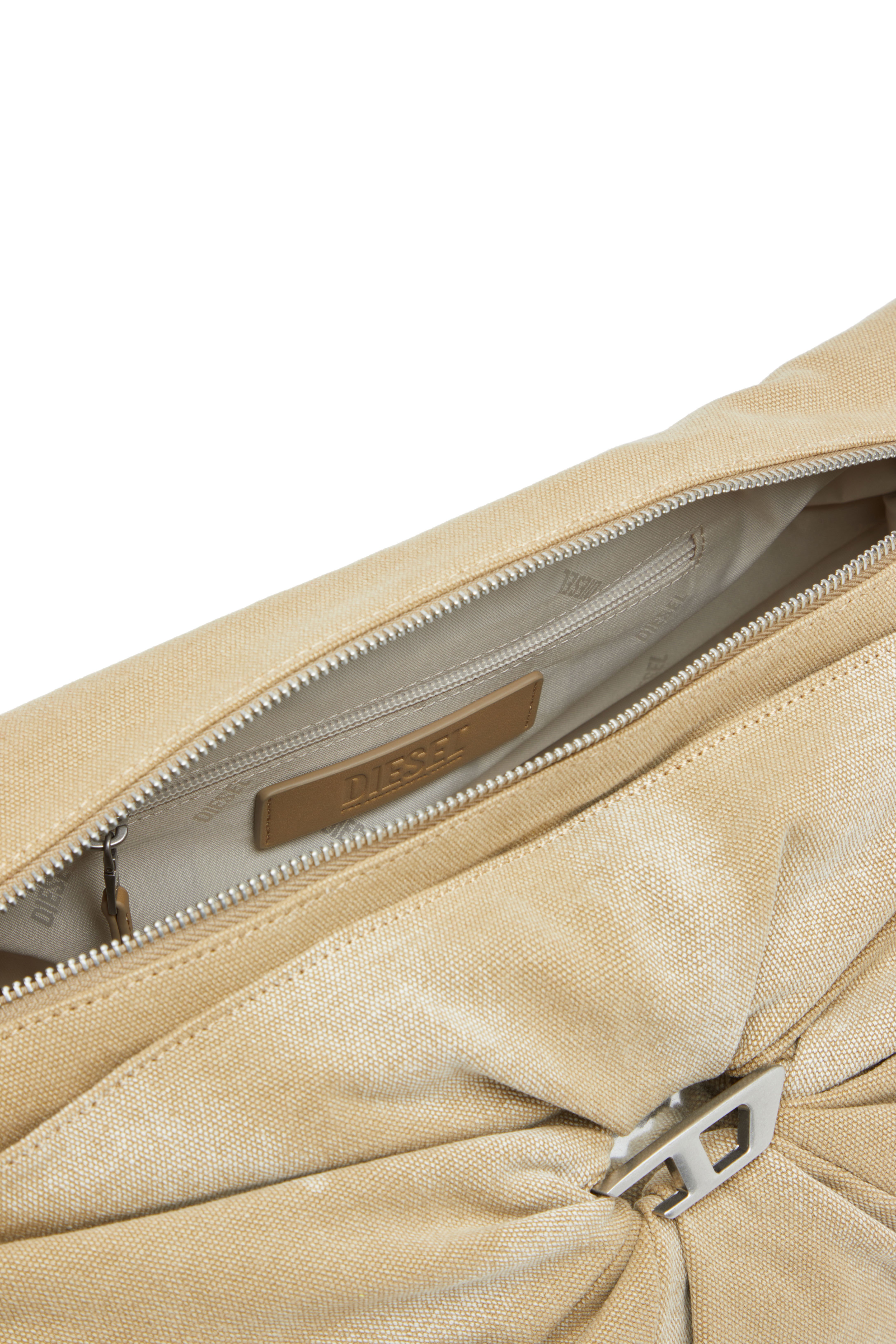 Women's Scrunch-D L-Scrunched duffle bag in treated canvas | Beige