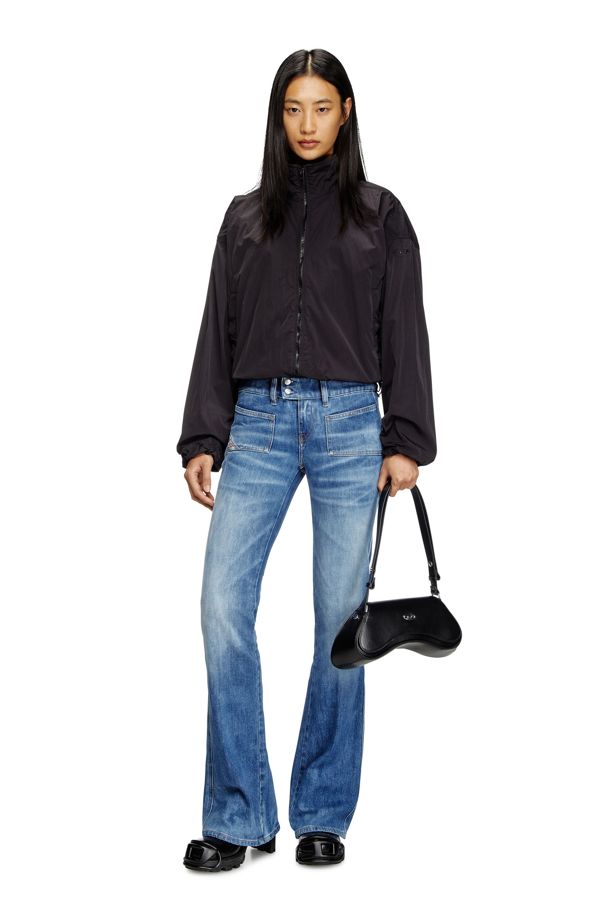 Diesel - PLAY CROSSBODY, Female's Play-Crossbody bag in semi gloss leather in Black - 6