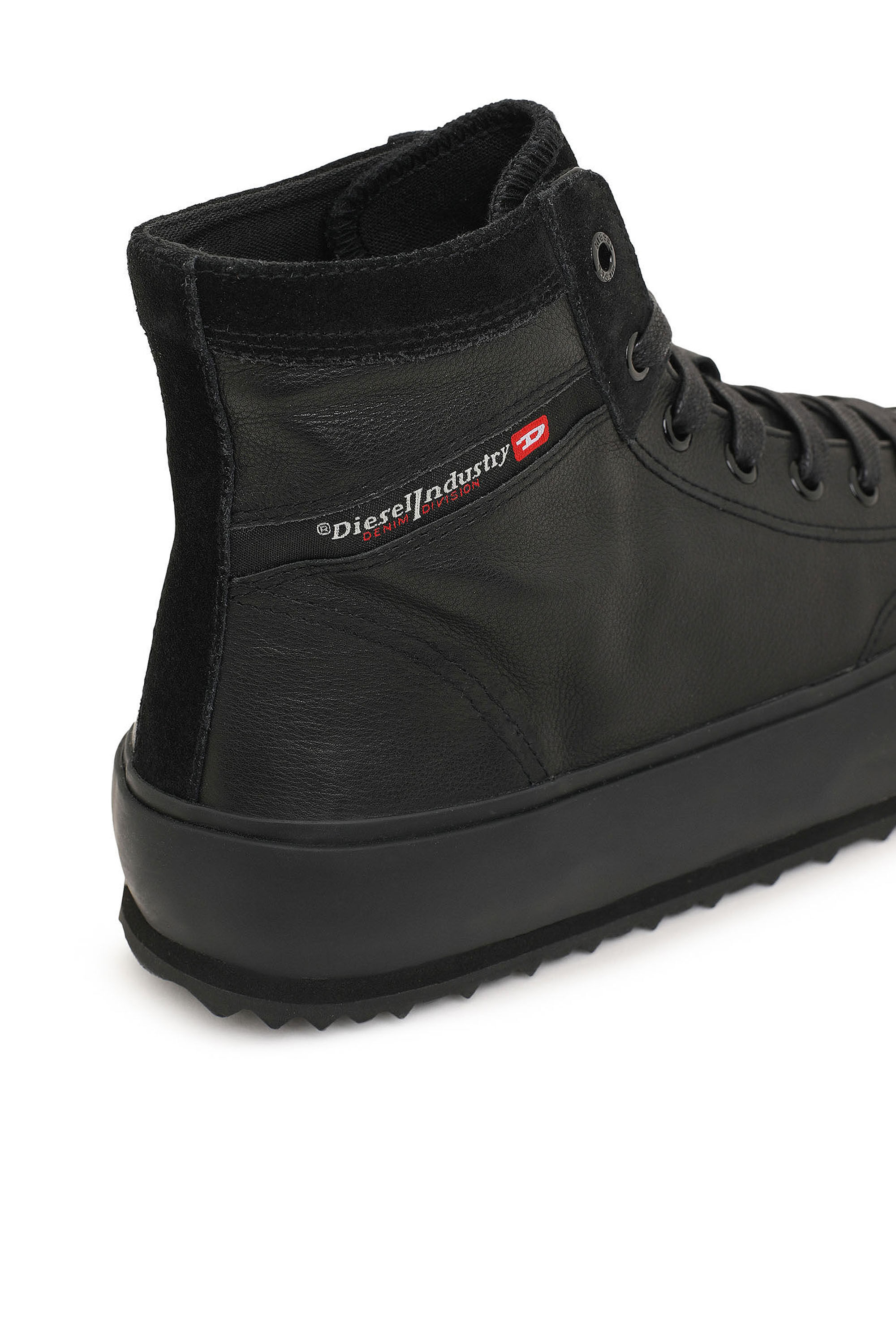 Diesel - S-PRINCIPIA MID X, Male's S-Principia Mid X - High-top sneakers in leather and suede in Black - 6