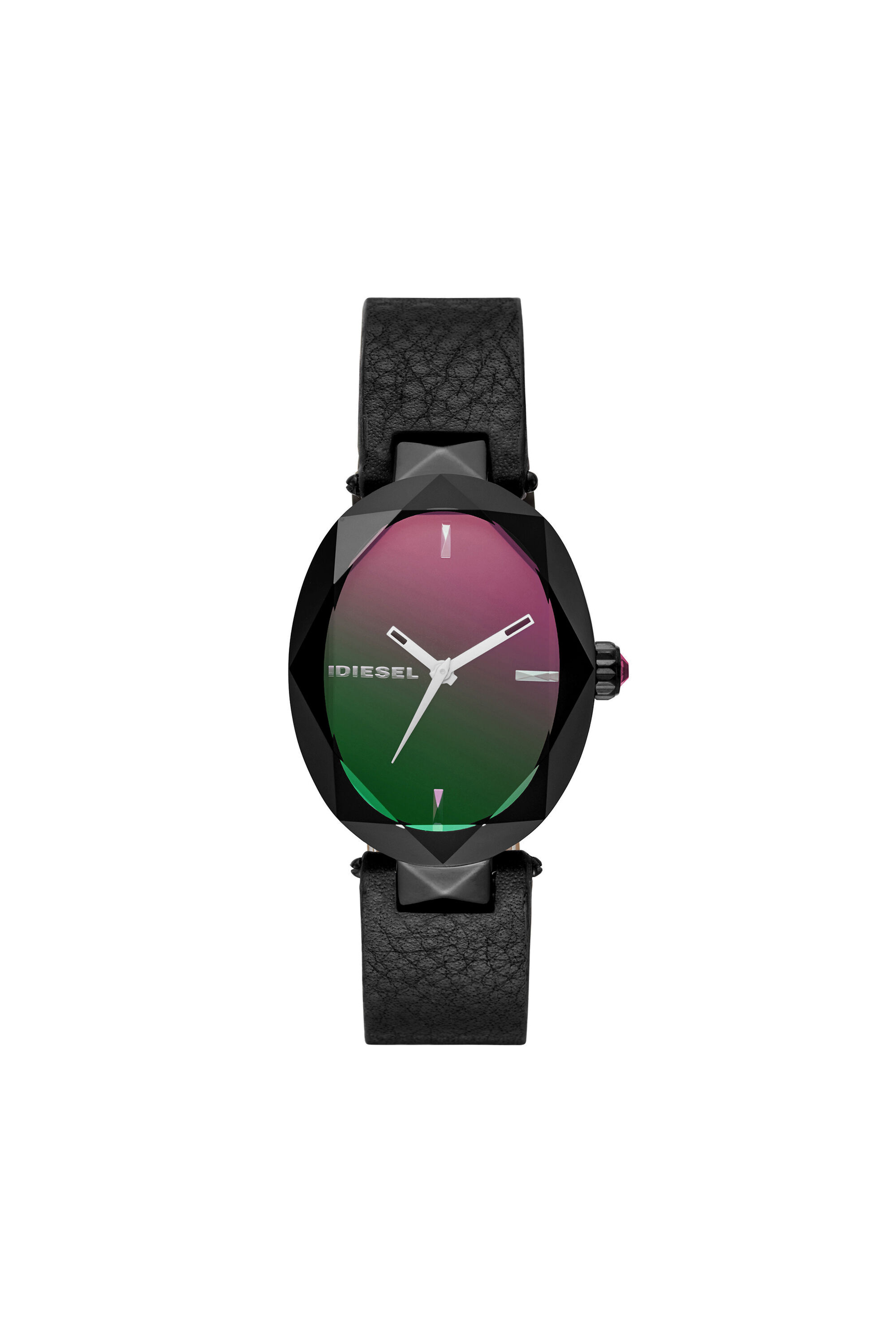 Diesel - DZ5578, Jules reloj de tres manecillas con correa en piel negra Mujer in Negro - 1