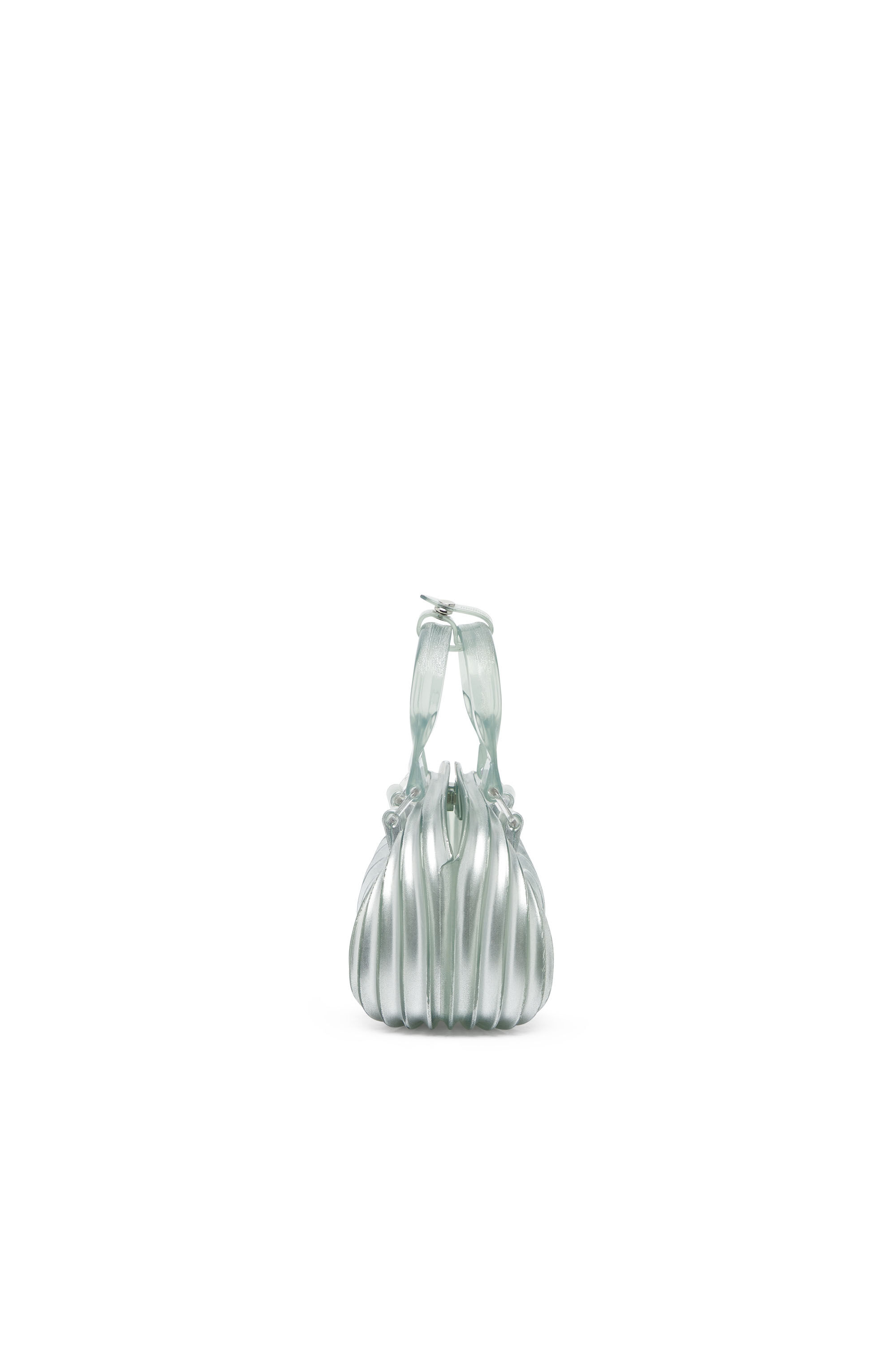 Women's Quantum Dome - Handbag in Melflex® | Silver | Diesel