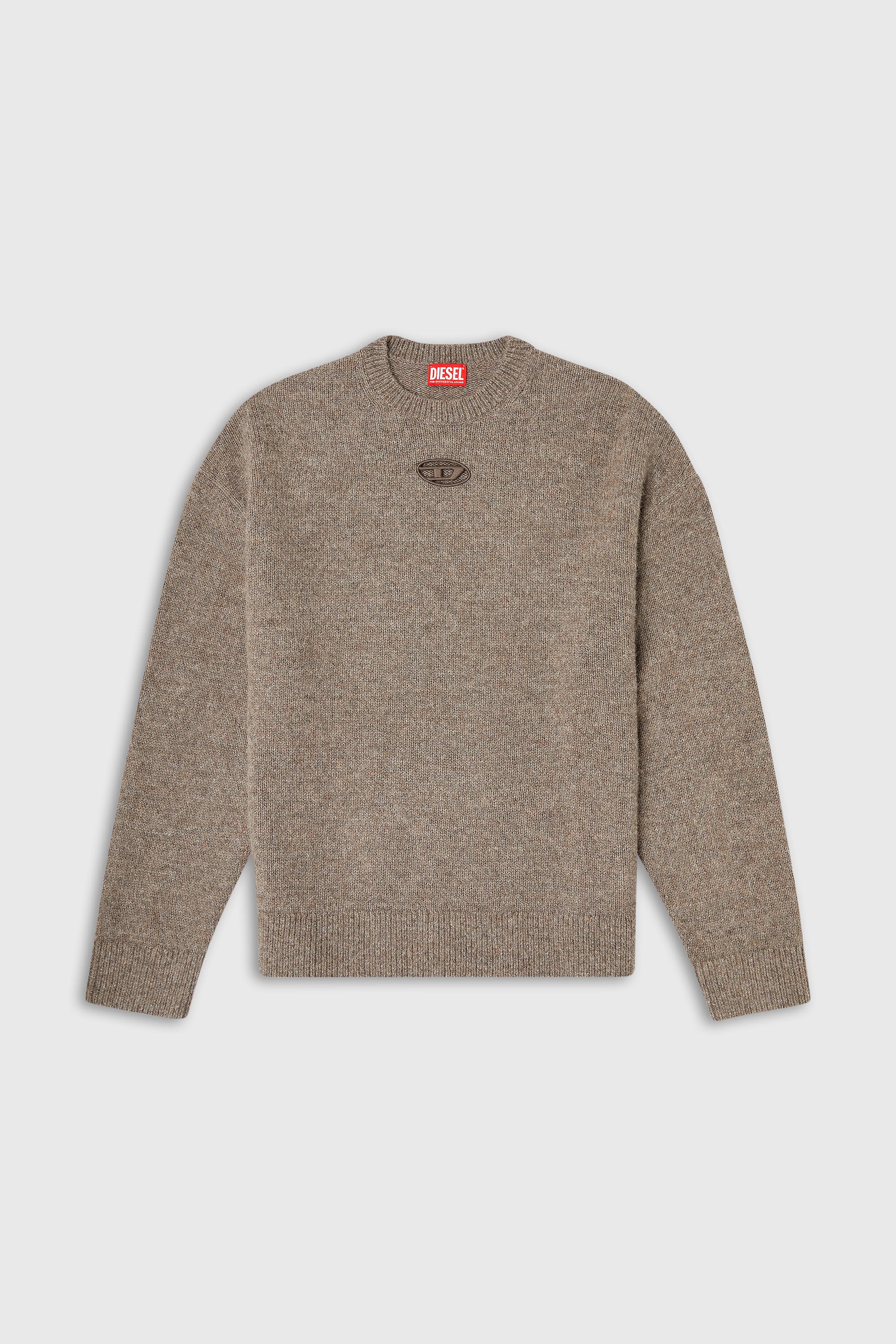 Diesel - K-AREESO, Jersey de mezcla de lana y alpaca Hombre in Beige - 2