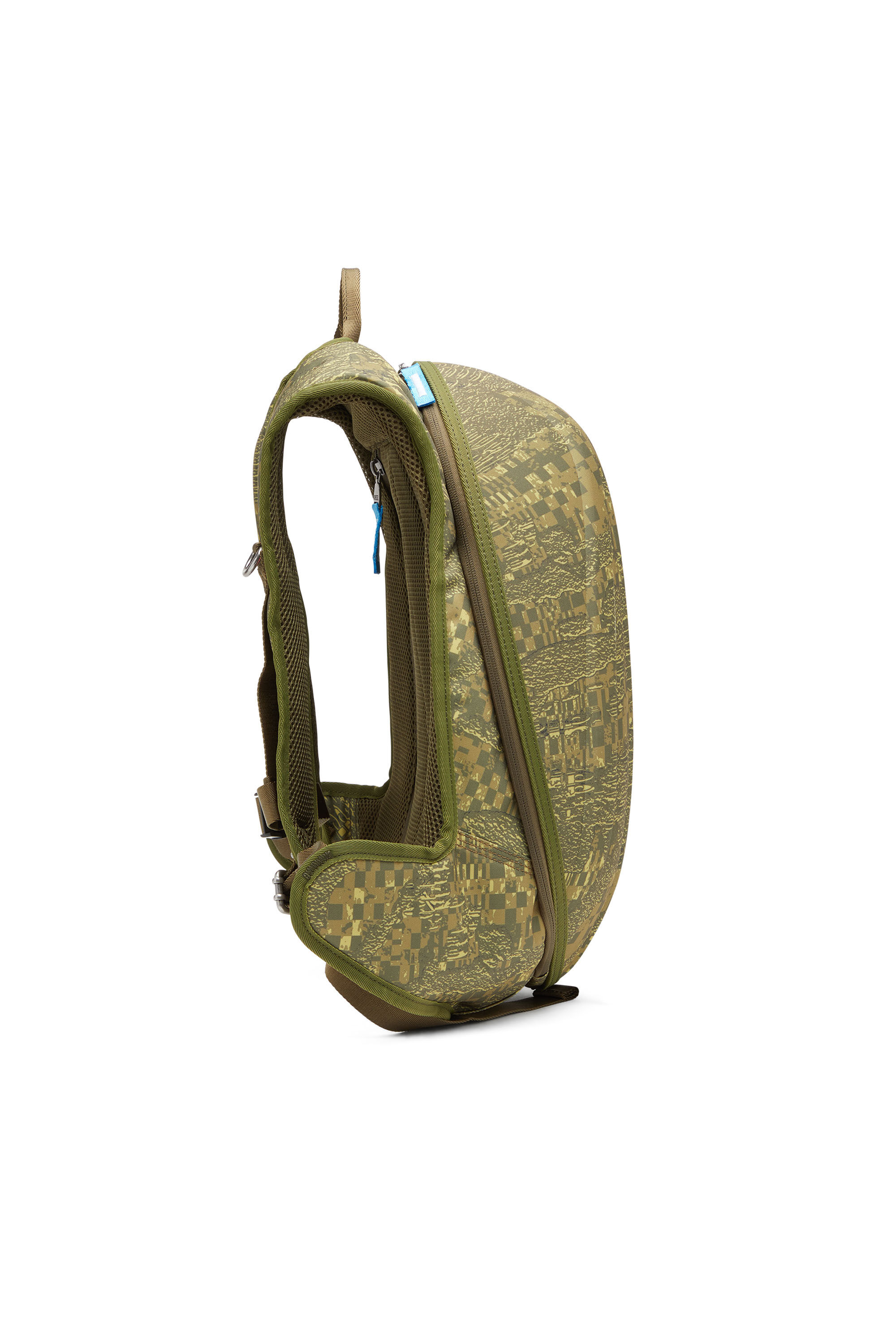 Diesel - 1DR-POD BACKPACK, 1DR-Pod Backpack - Sac à dos rigide avec imprimé camouflage Homme in Vert - 4