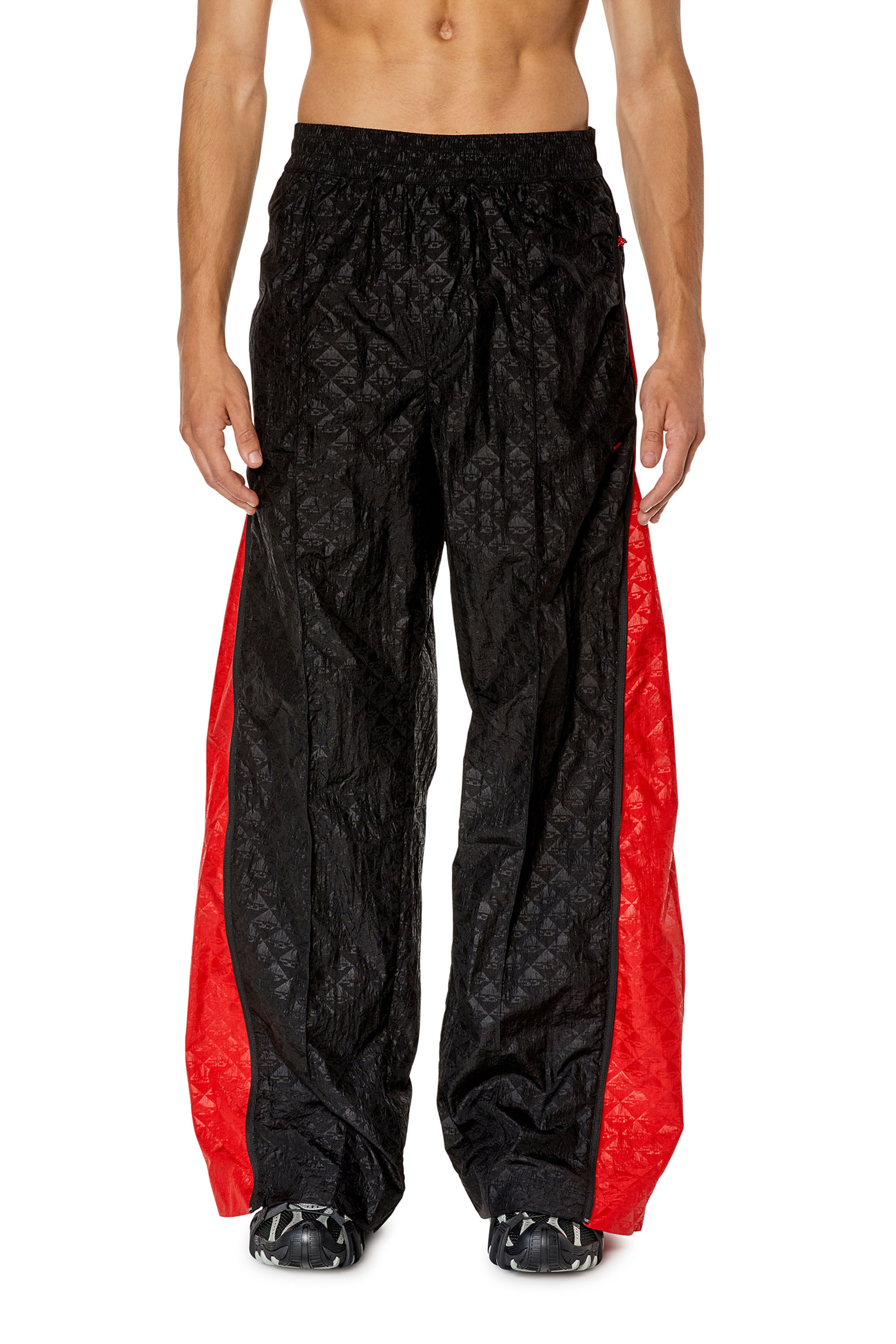Men's Expandable monogram track pants | Multicolor | Diesel US