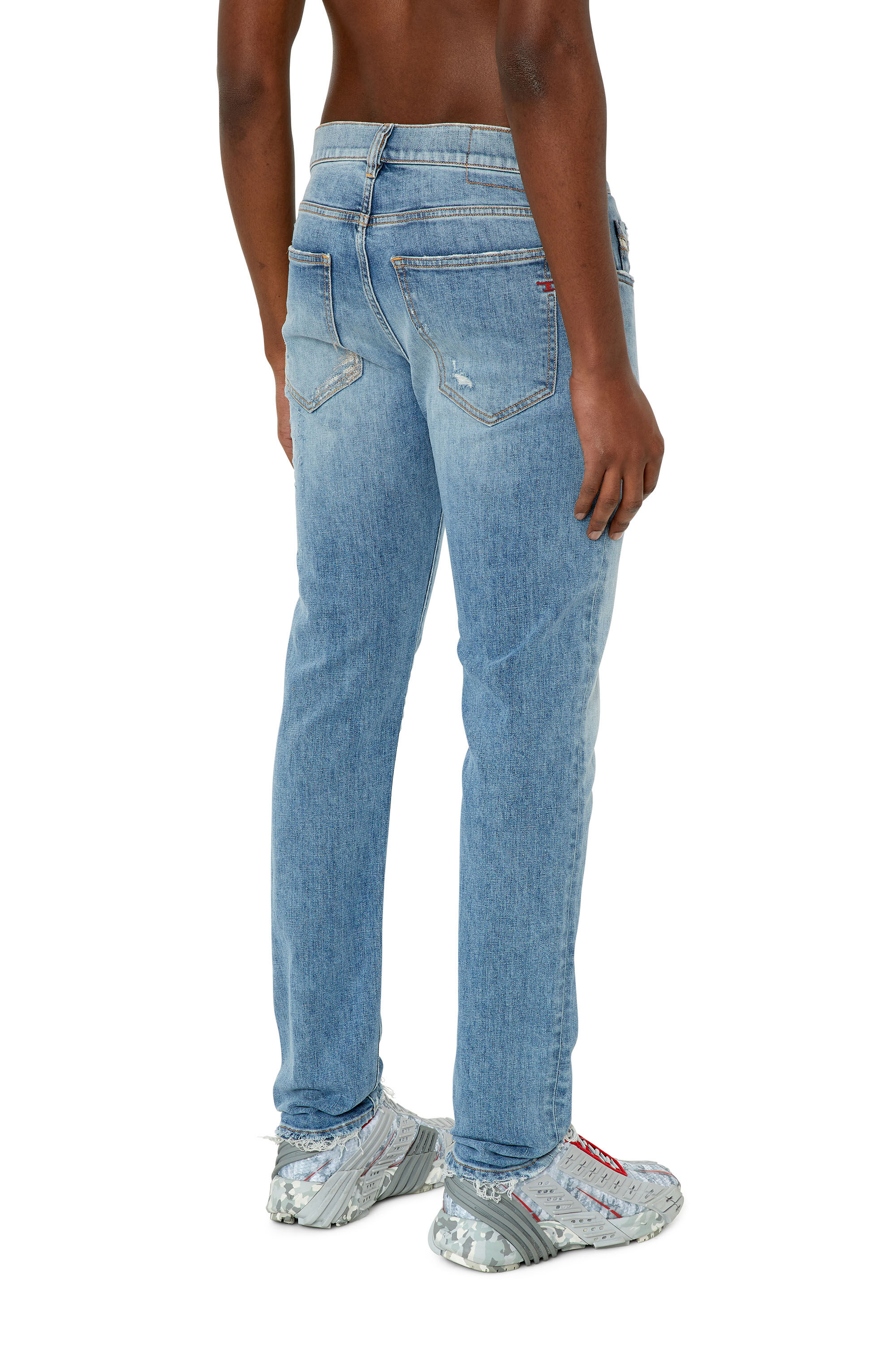 Diesel - Slim Jeans 2019 D-Strukt 09E73, Slim Jeans - 2019 D-Strukt Homme in Bleu - 4