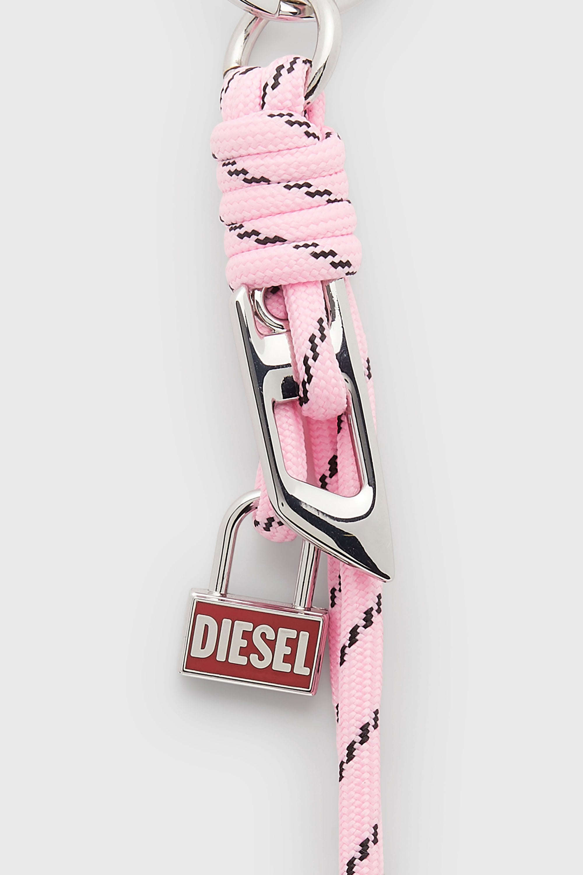 Diesel - ROPE II, Colgante de metal y cuerda con colgante Diesel Unisex in Rosa - 3