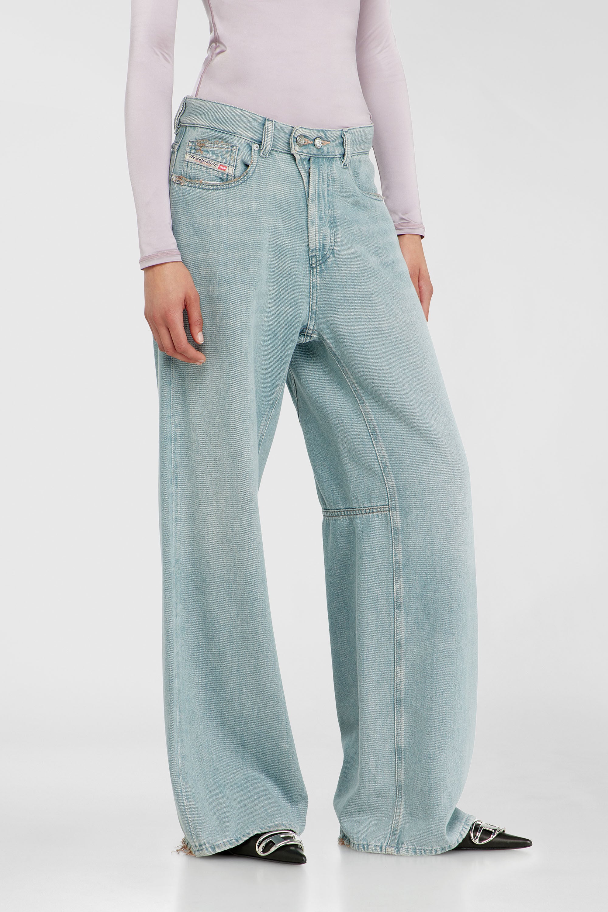 Diesel - Female's Relaxed Jeans 1996 D-Sire 09P84, Light Blue - 7