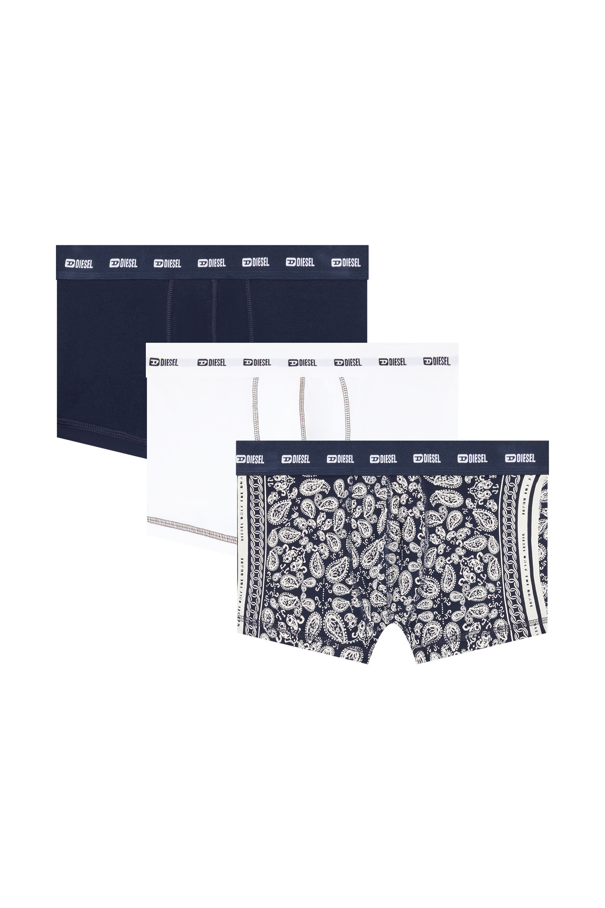 Diesel - DAMIEN-UTLT-3PACK, Lot de 3 boxers avec imprimé bandana Homme in Polychrome - 4