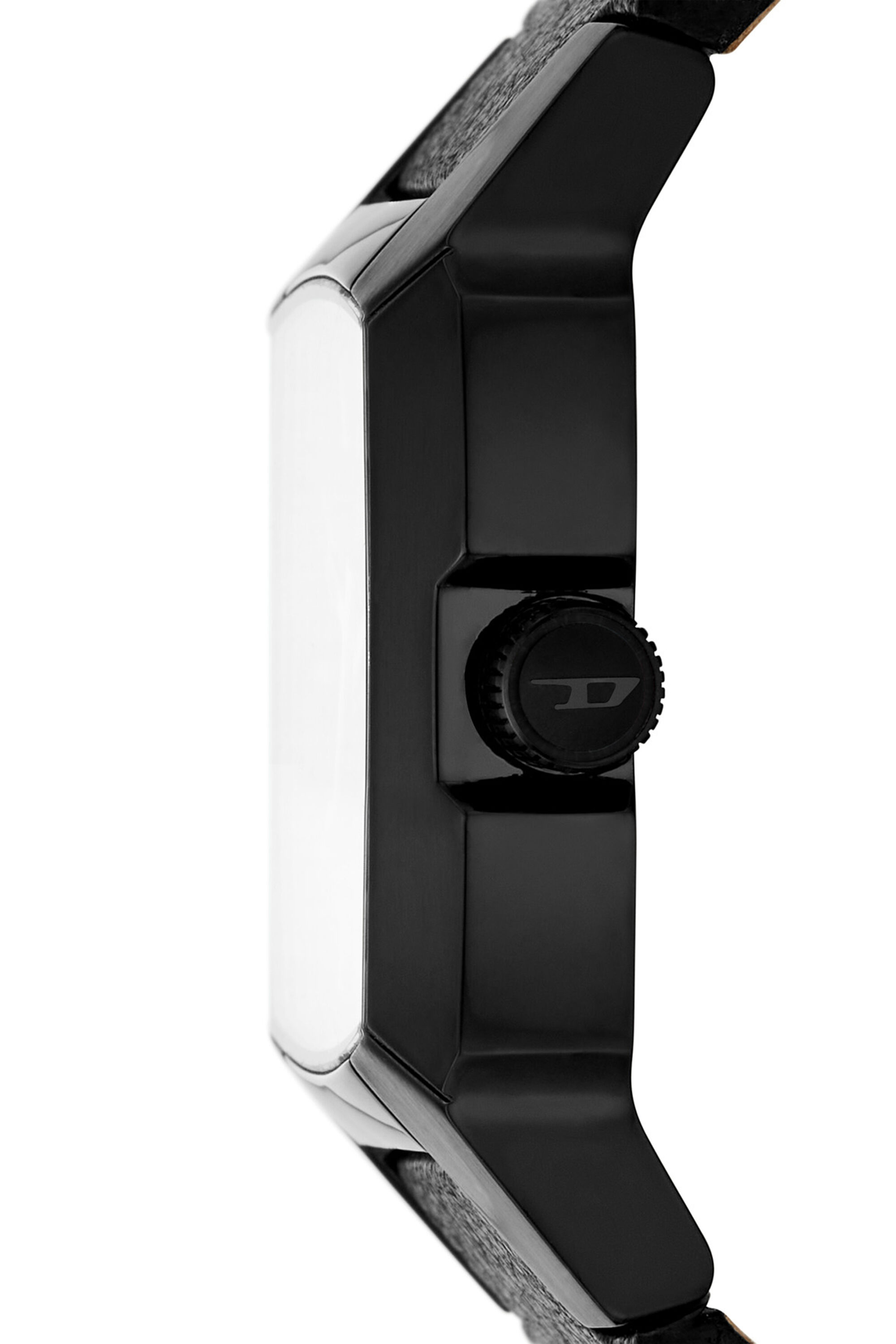 Diesel - DZ2000, Montre Cliffhanger en cuir noir Mixte in Noir - 3