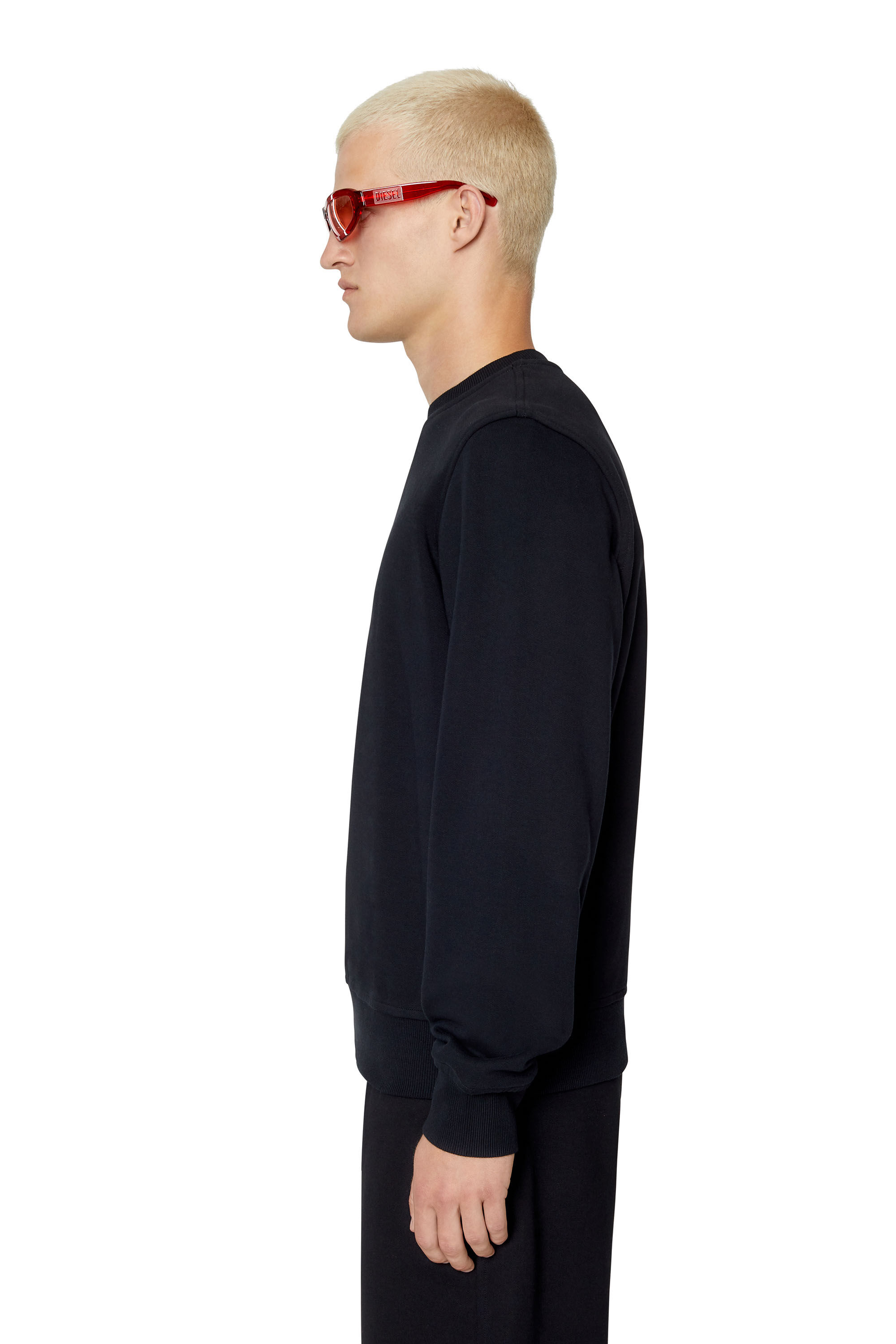 Diesel - S-GINN-D, Man's Sweatshirt with D logo in Black - 5