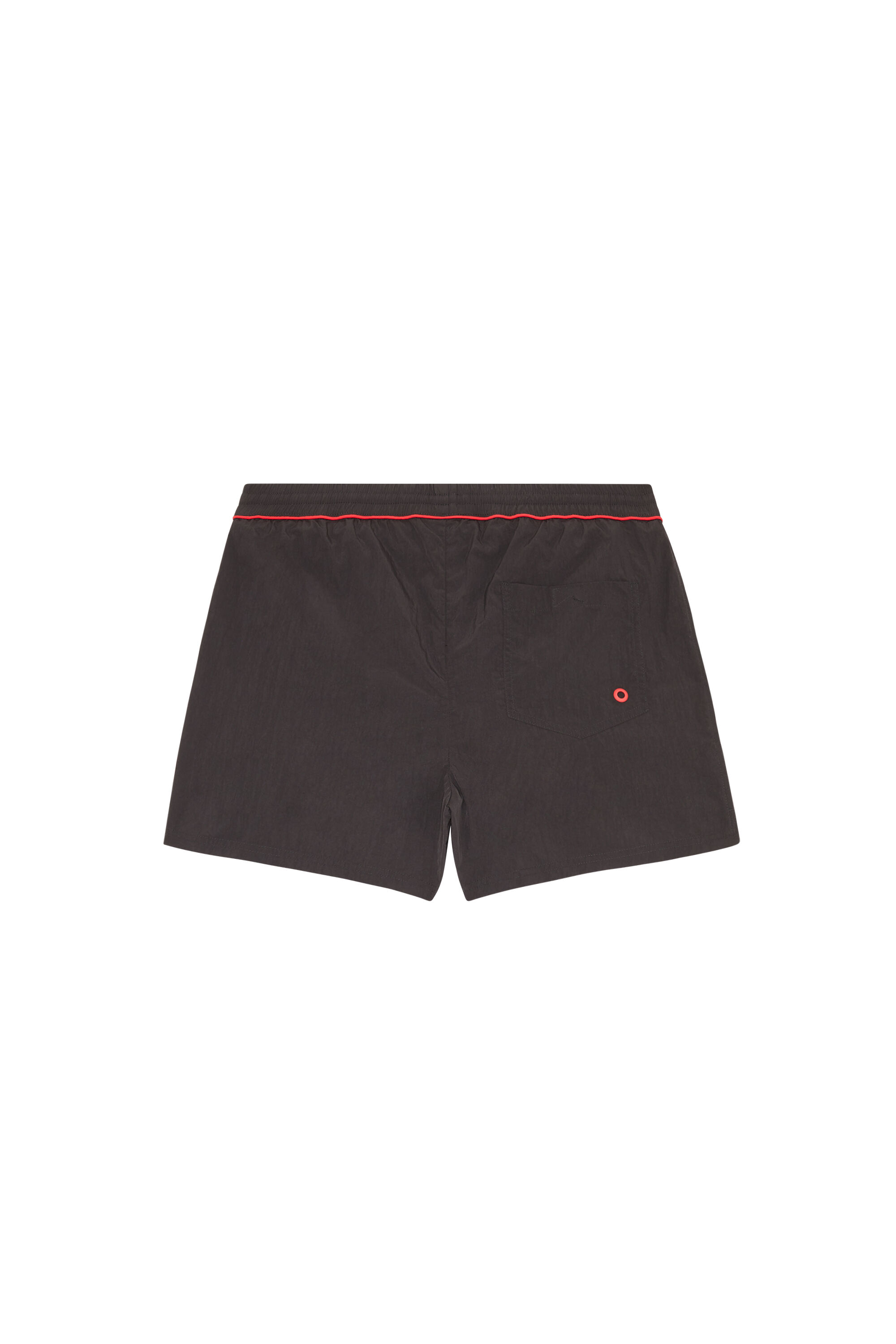 Diesel - BMBX-NICO, Male's Mid-length swim shorts with contrast piping in Black - 2