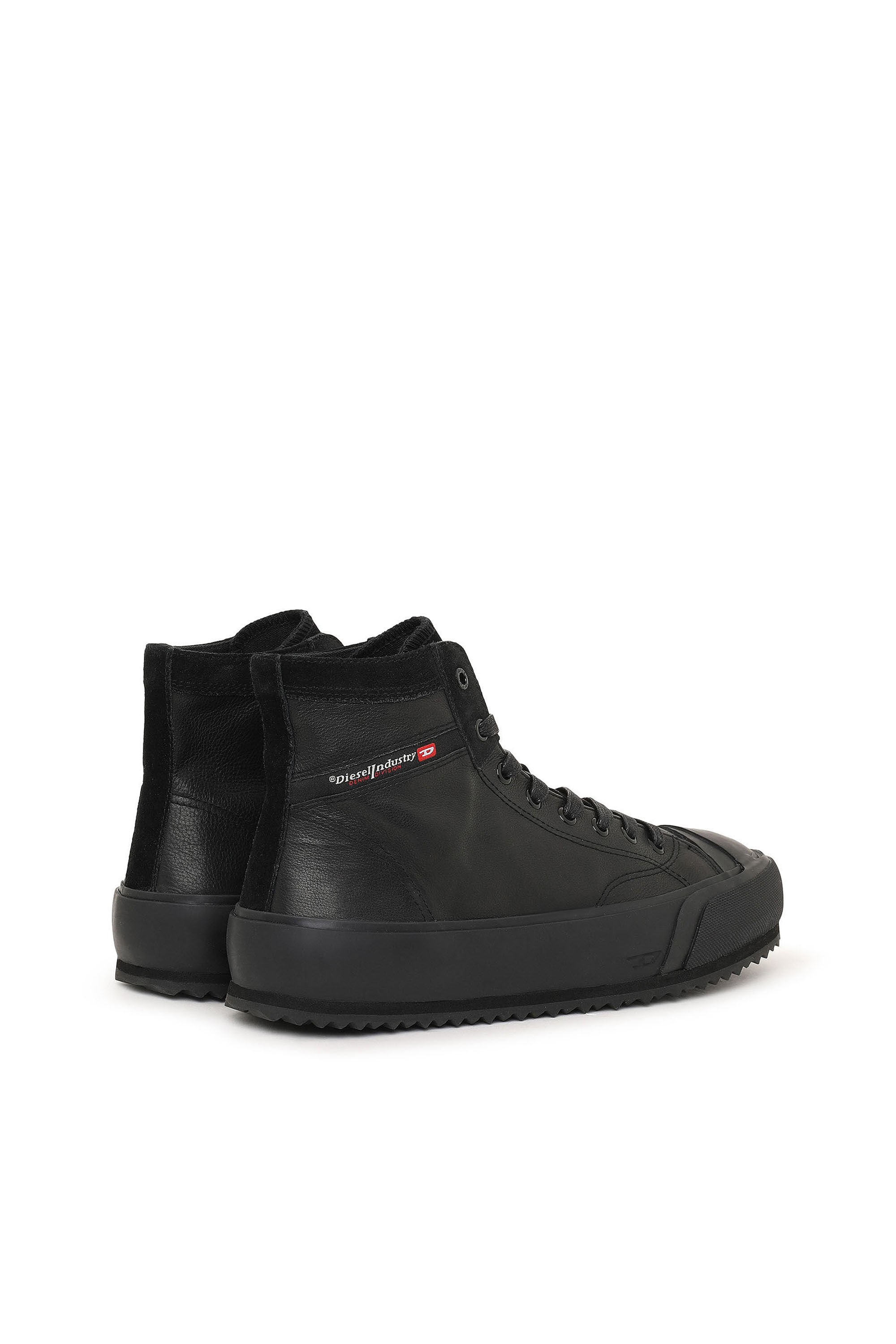 Diesel - S-PRINCIPIA MID X, Male's S-Principia Mid X - High-top sneakers in leather and suede in Black - 3