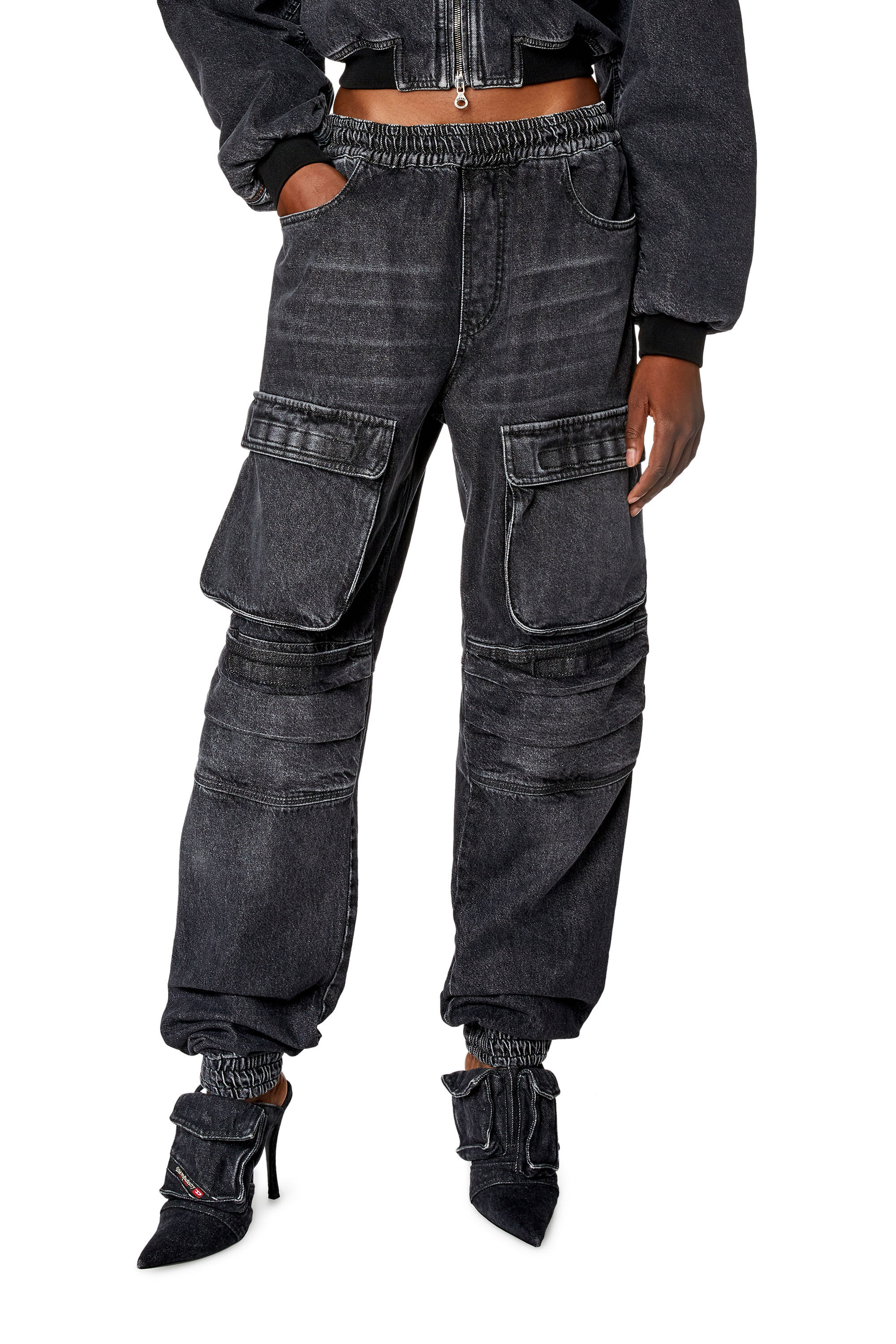 Diesel - Female's Regular Jeans D-Mirt 0HLAA, Black/Dark Grey - 3