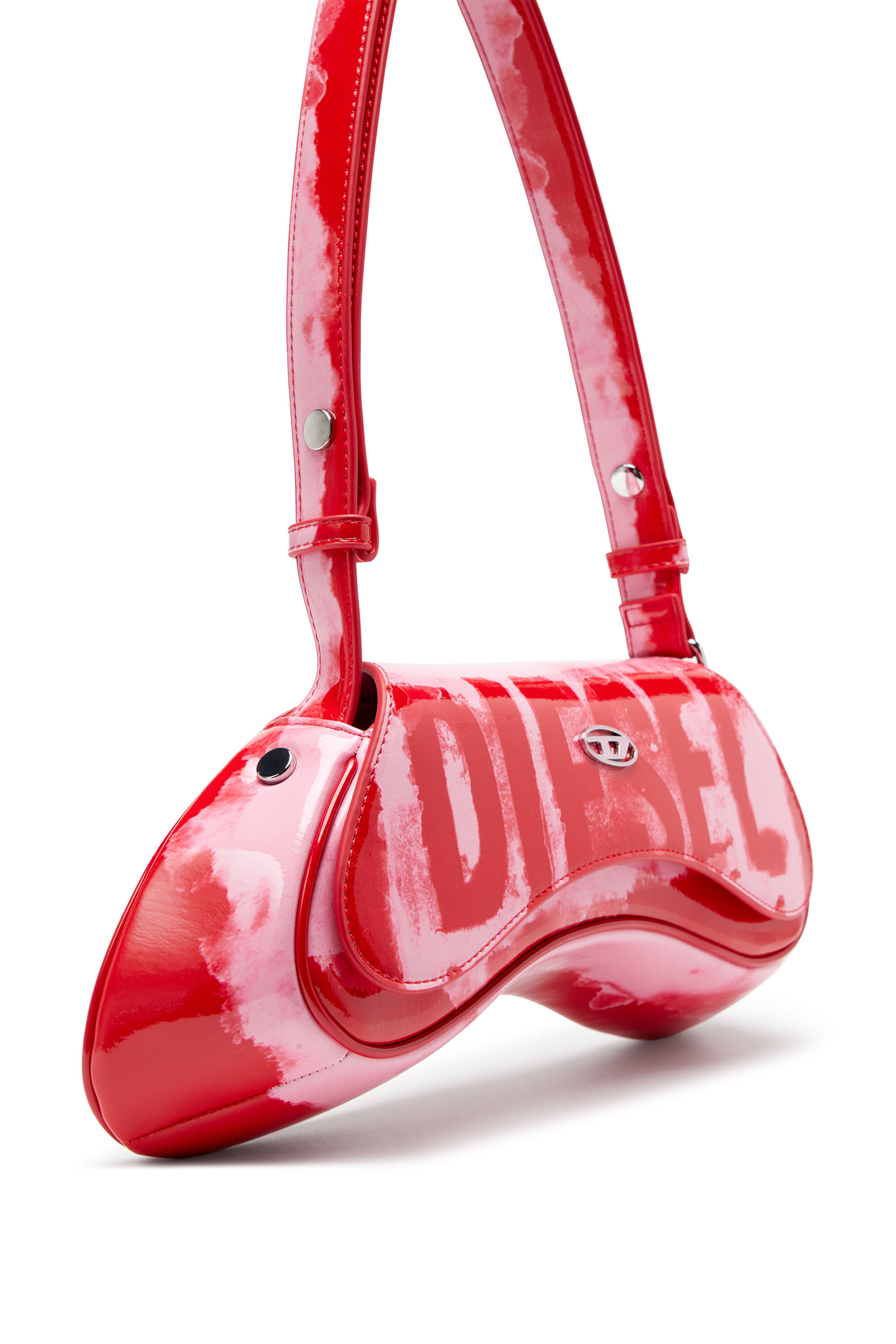DIESEL PLAY SHOULDER BAG PUレザー バッグ PLAY SHOULDER Woman: two-tone Shoulder bag with D logo | Diesel