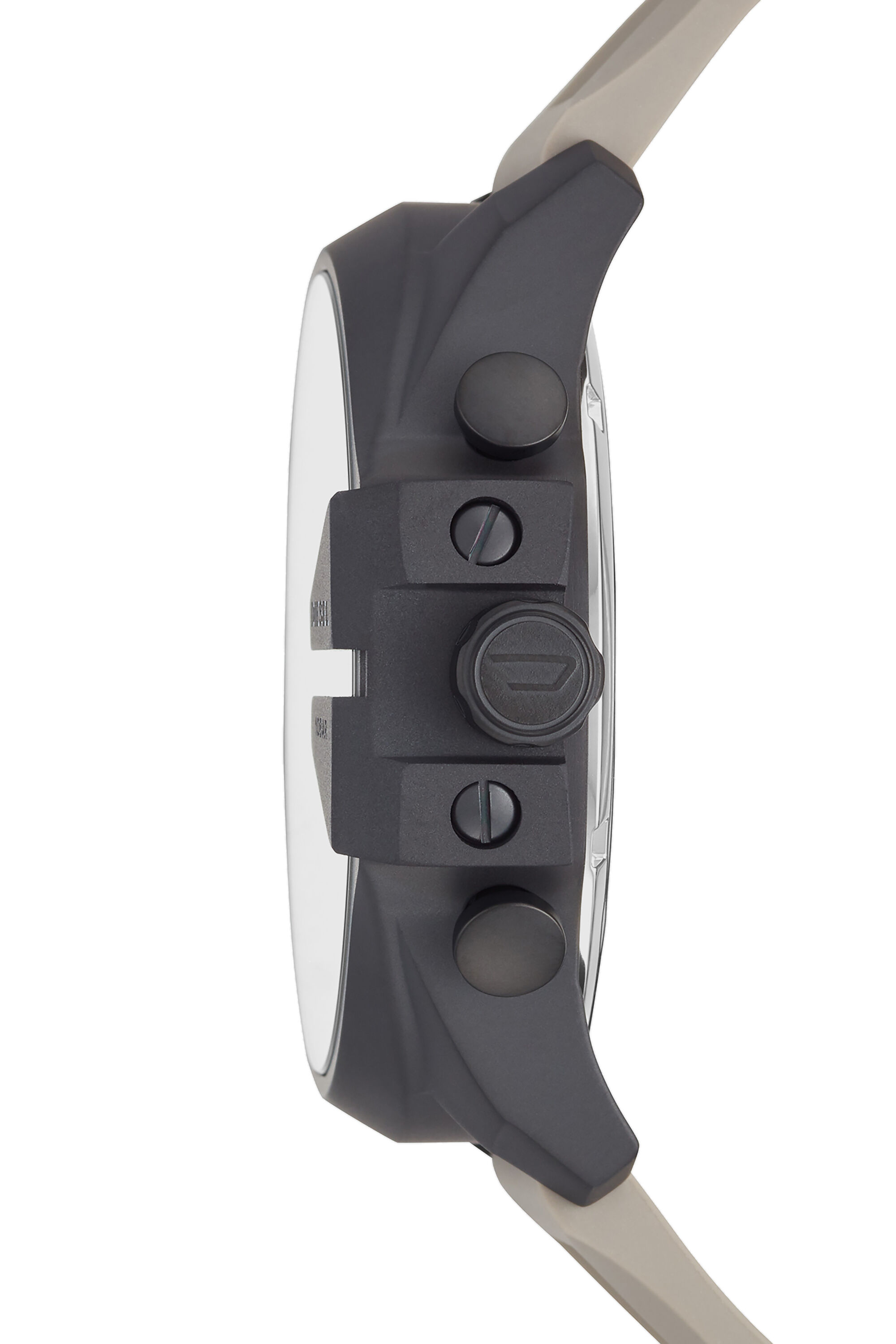 DZ4496 Man: Mega Chief analog gray silicone watch | Diesel