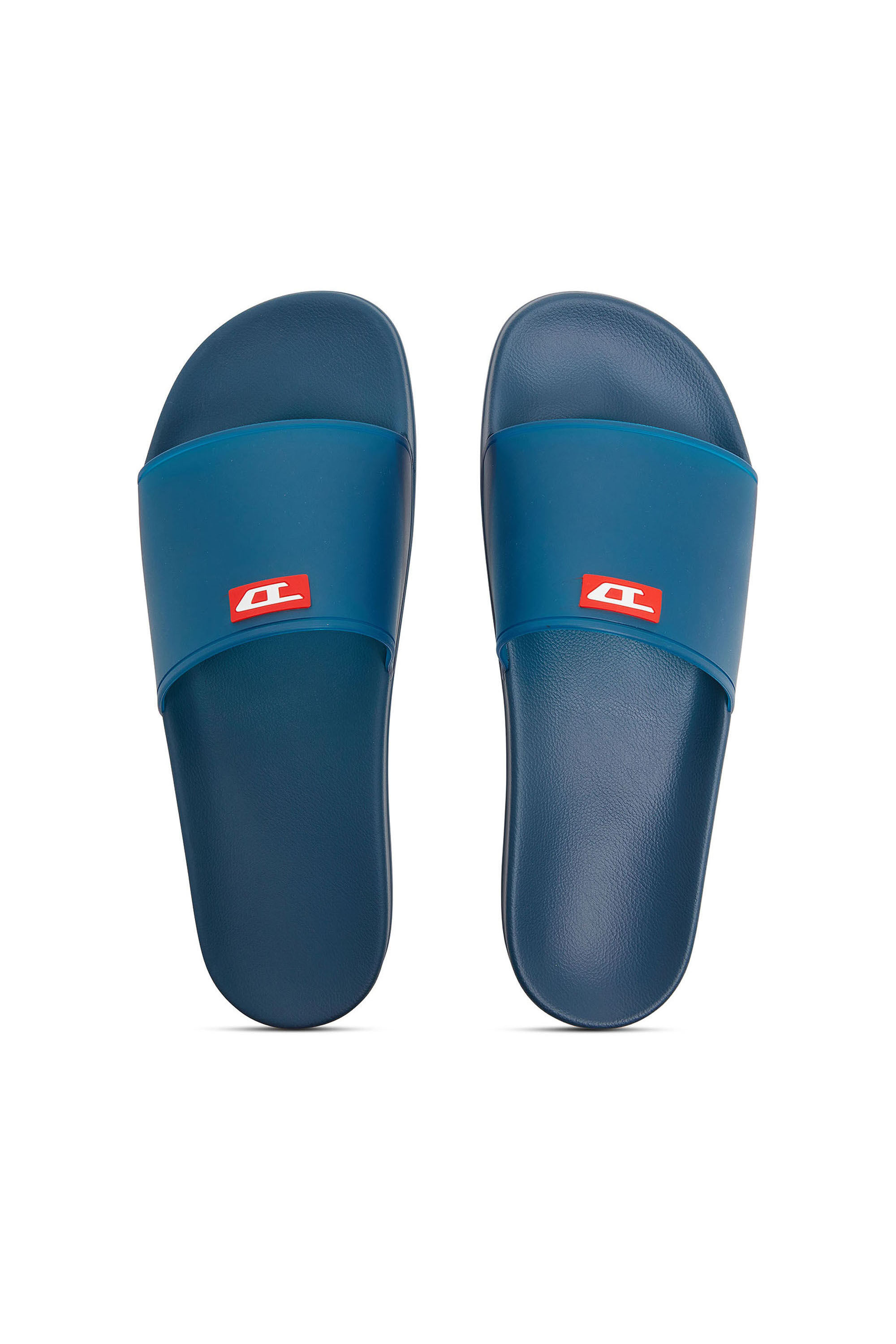 Diesel - SA-SWIM, Man's Sa-Swim - Rubber slides with transparent upper in Blue - 4