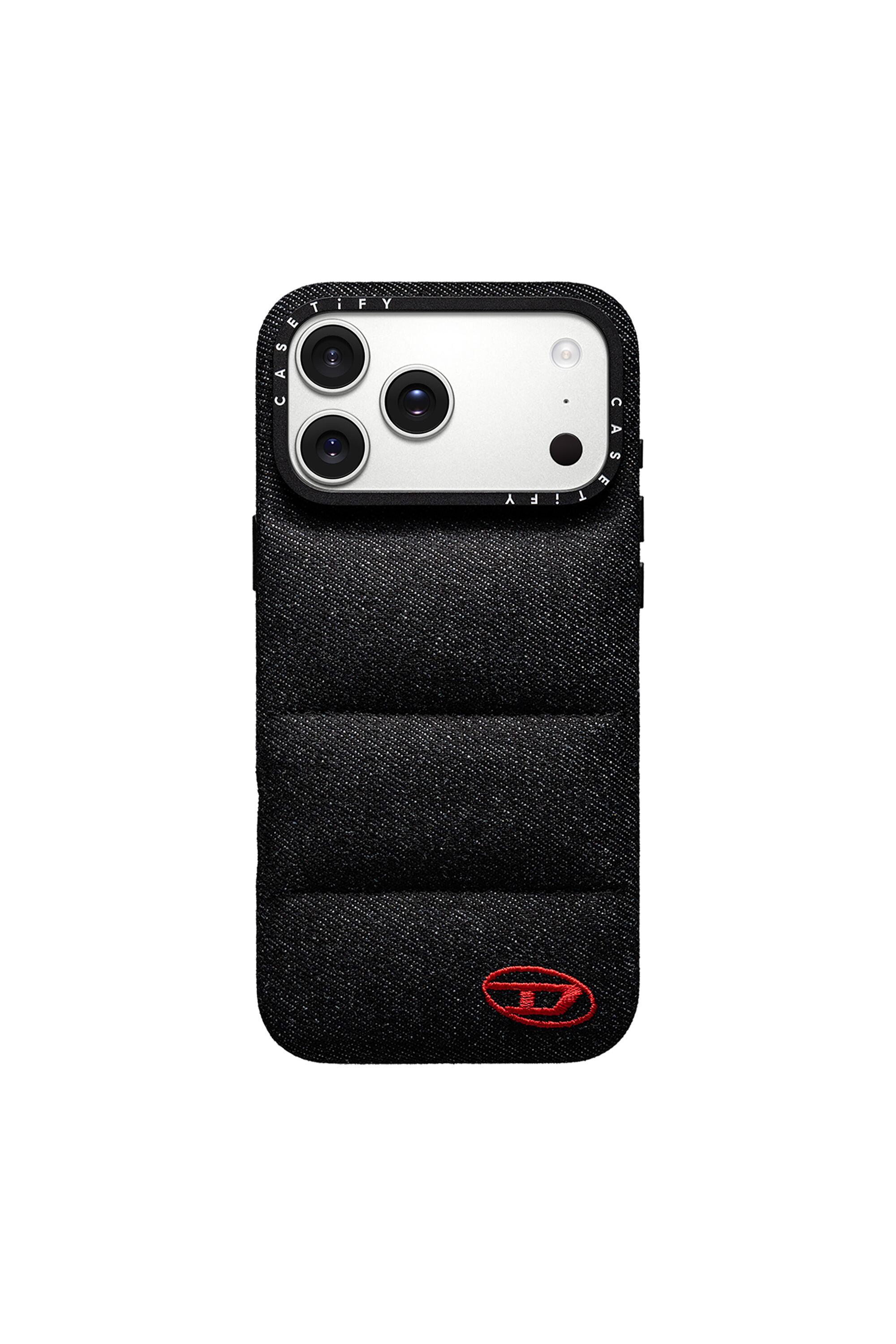 Diesel - 60606 MOULDED CASE, Funda Puffer por iPhone 17 Pro Unisex in Negro - 1