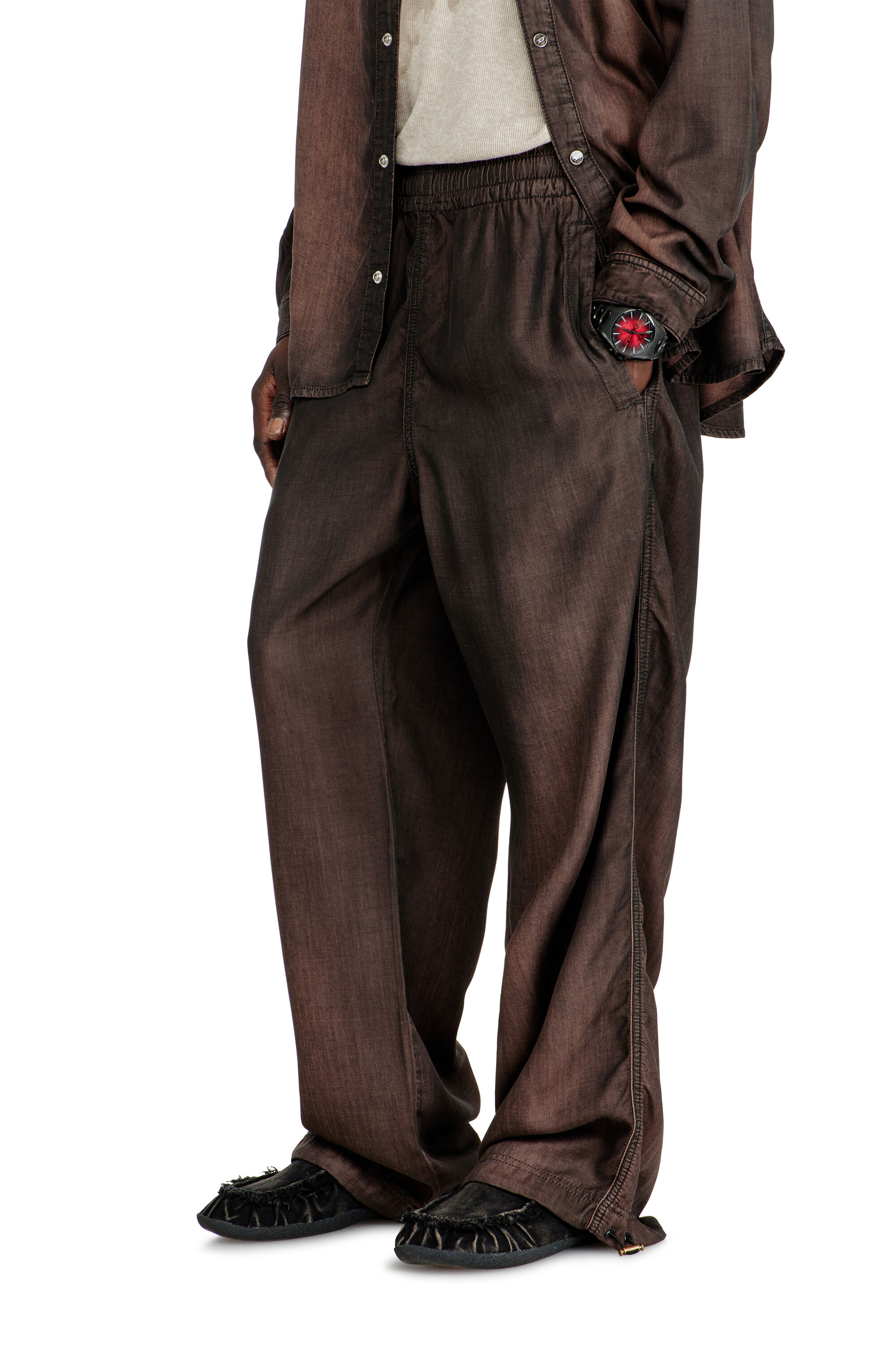 Diesel - Relaxed Jeans D-Roder 068YF Unisex, Caf&eacute; - 7