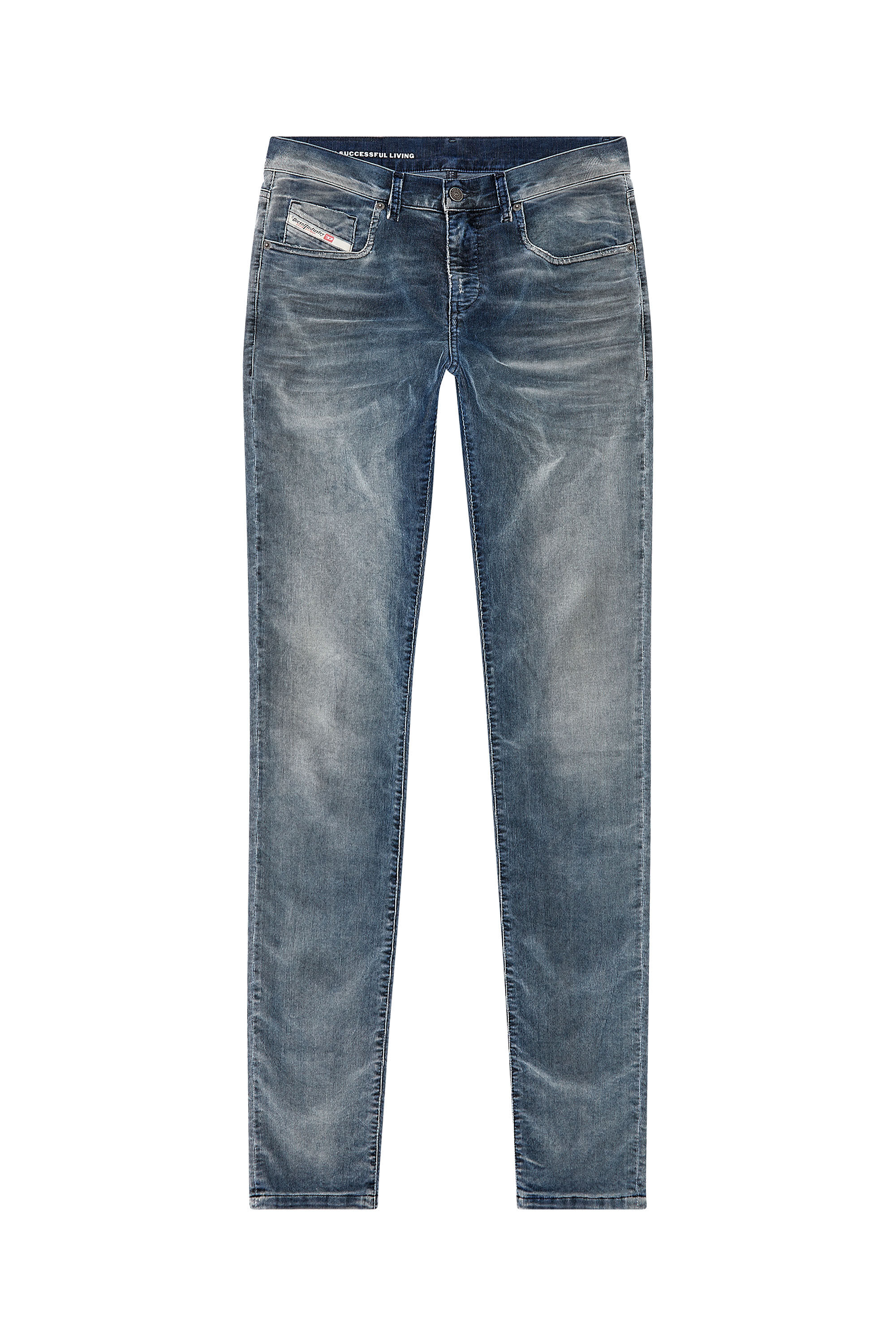 Diesel - Slim Jeans 2019 D-Strukt 068JF Homme, Bleu Foncé - Image 2