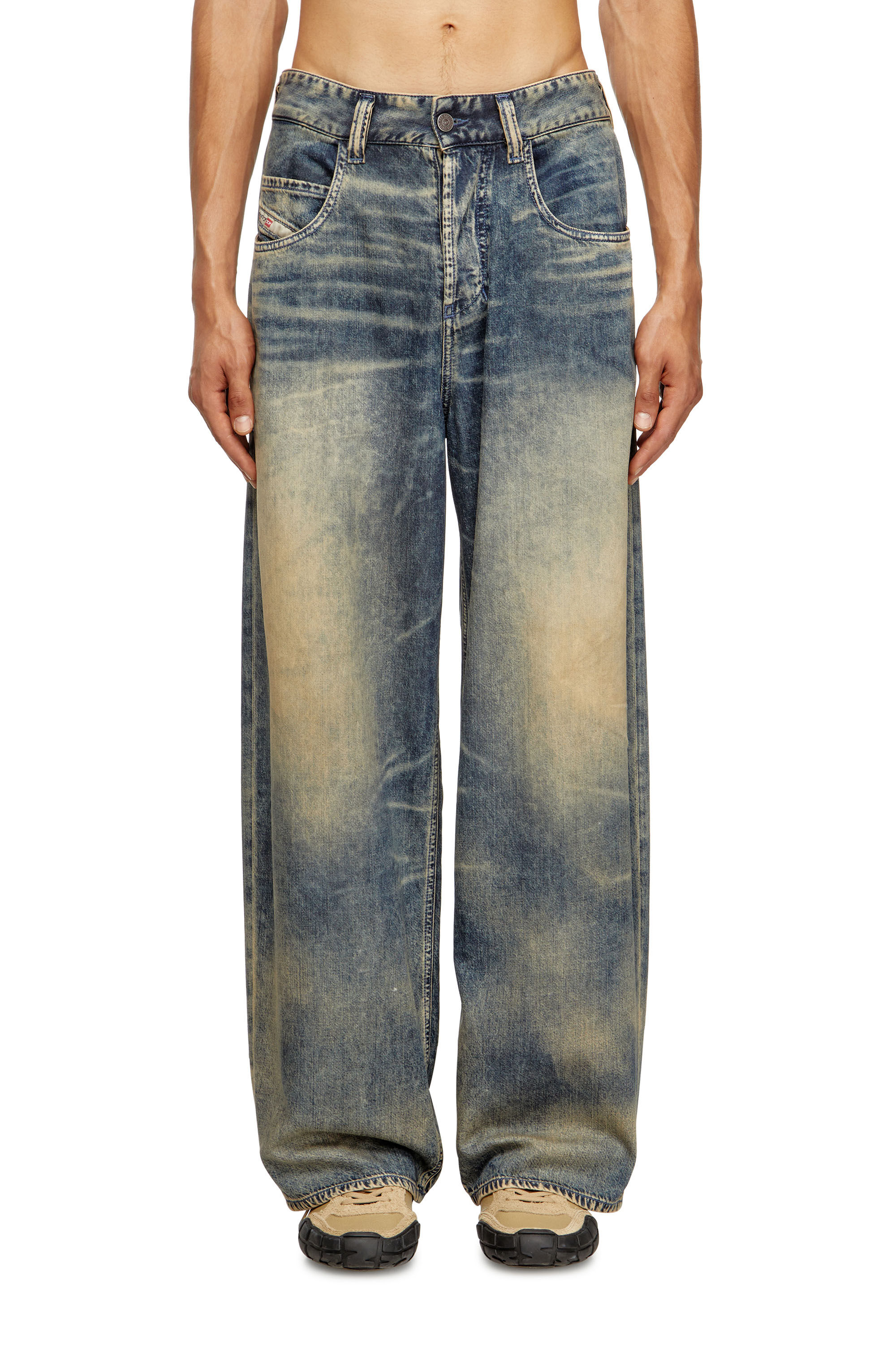 Diesel - Relaxed Jeans 1997 D-Enim-M 0CEBB Homme, Bleu moyen - Image 3