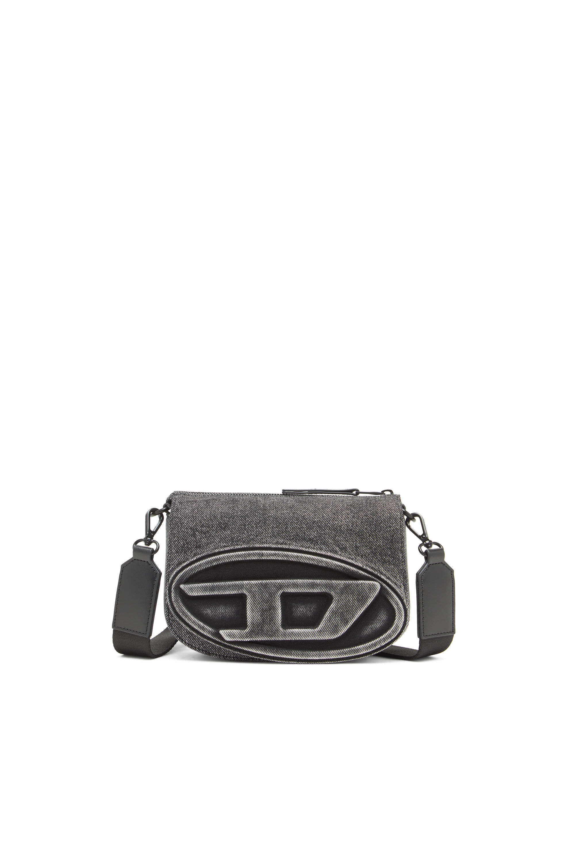 Diesel - 1DR CAMERA BAG, 1DR-Sac pour appareil photo en denim délavé Mixte in Gris - 1