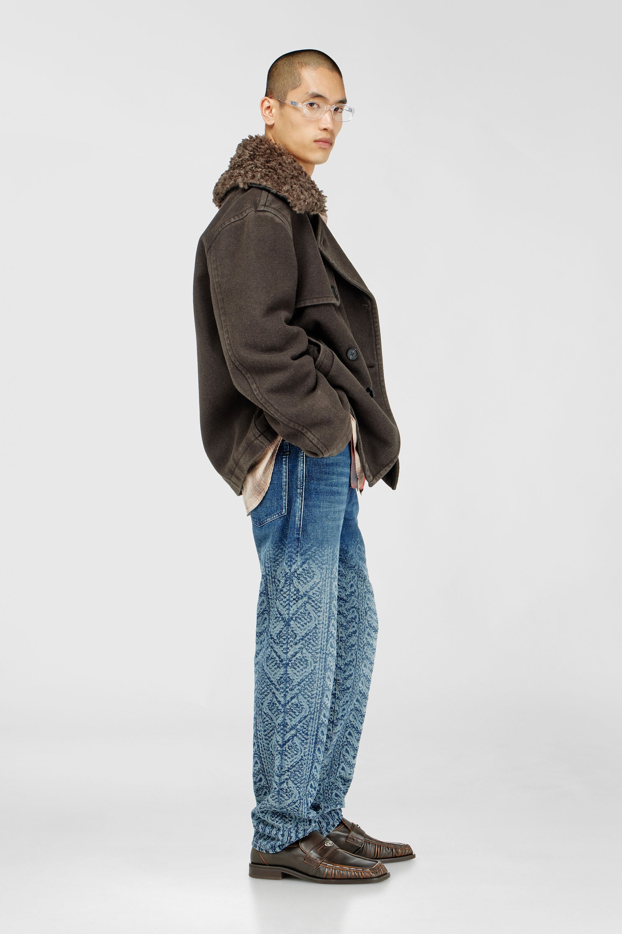 Diesel - Regular Jeans 2024 D-Macs 007EV Homme, Bleu Fonc&eacute; - Image 2