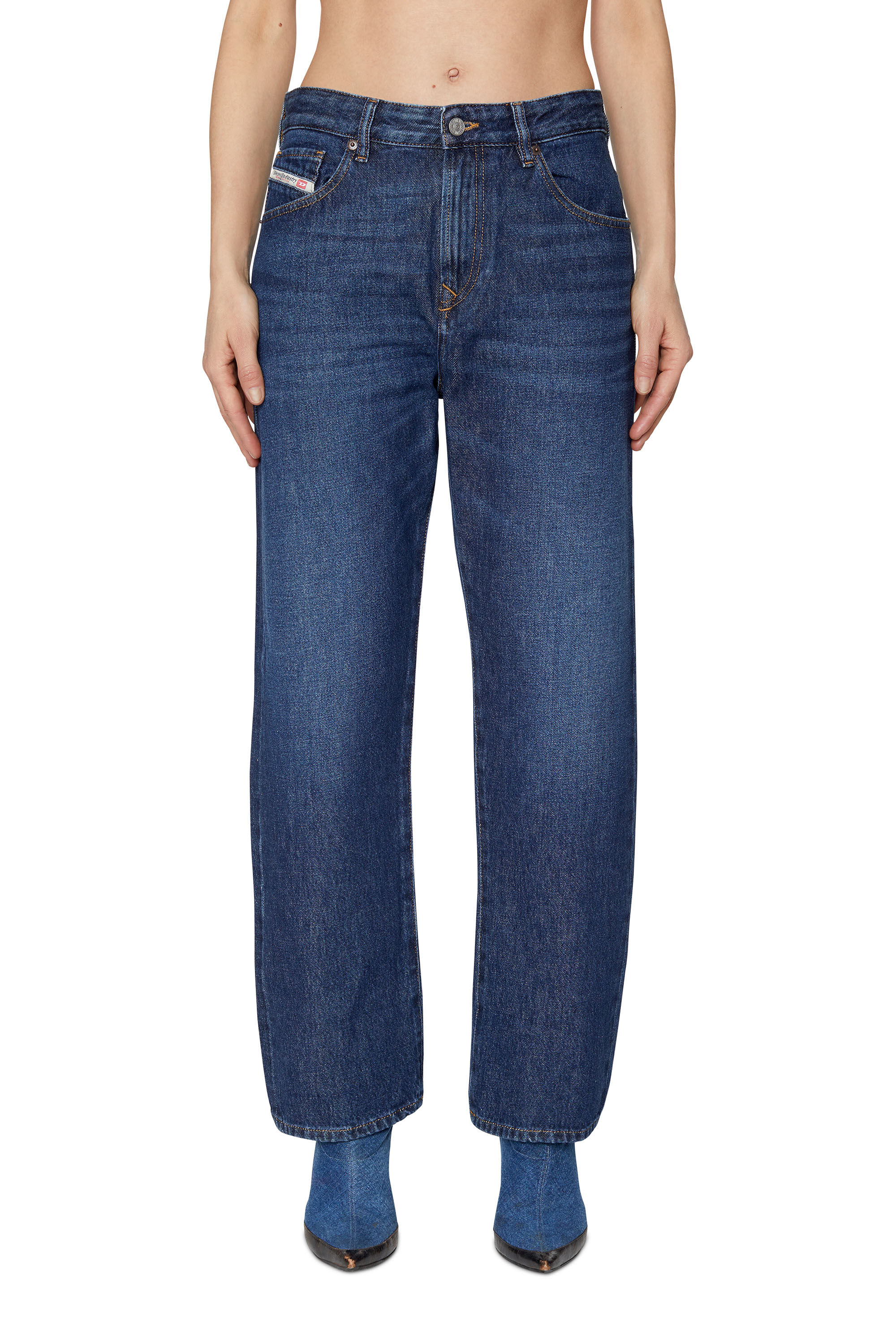 Diesel - Straight Jeans 1999 D-Reggy 09C03, Straight Jeans - 1999 D-Reggy Femme in Bleu - 3