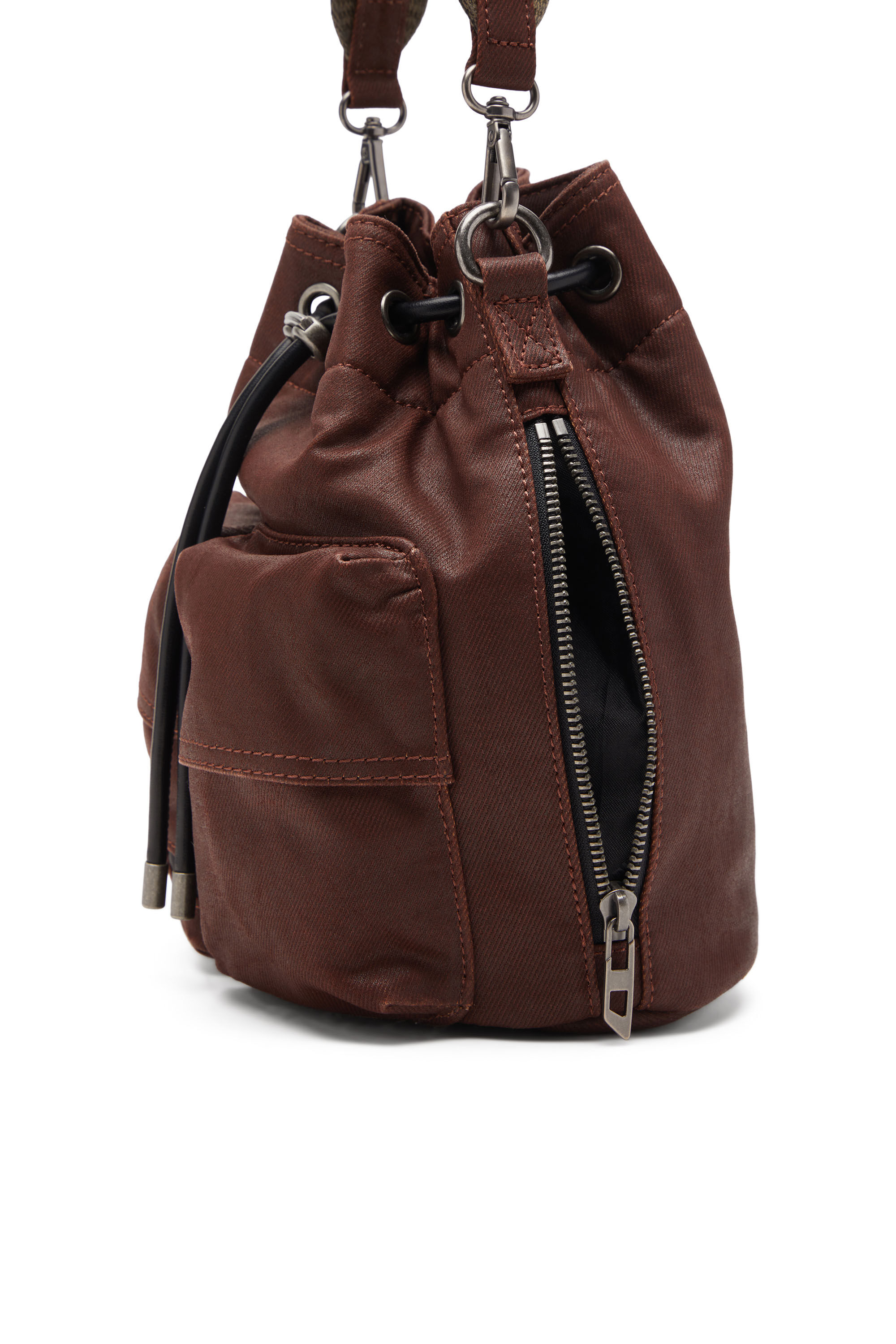 Diesel - MULTI-PKTS BUCKET X, Multi-Pkts - Sac en coton à poches multiples Mixte in Marron - 5