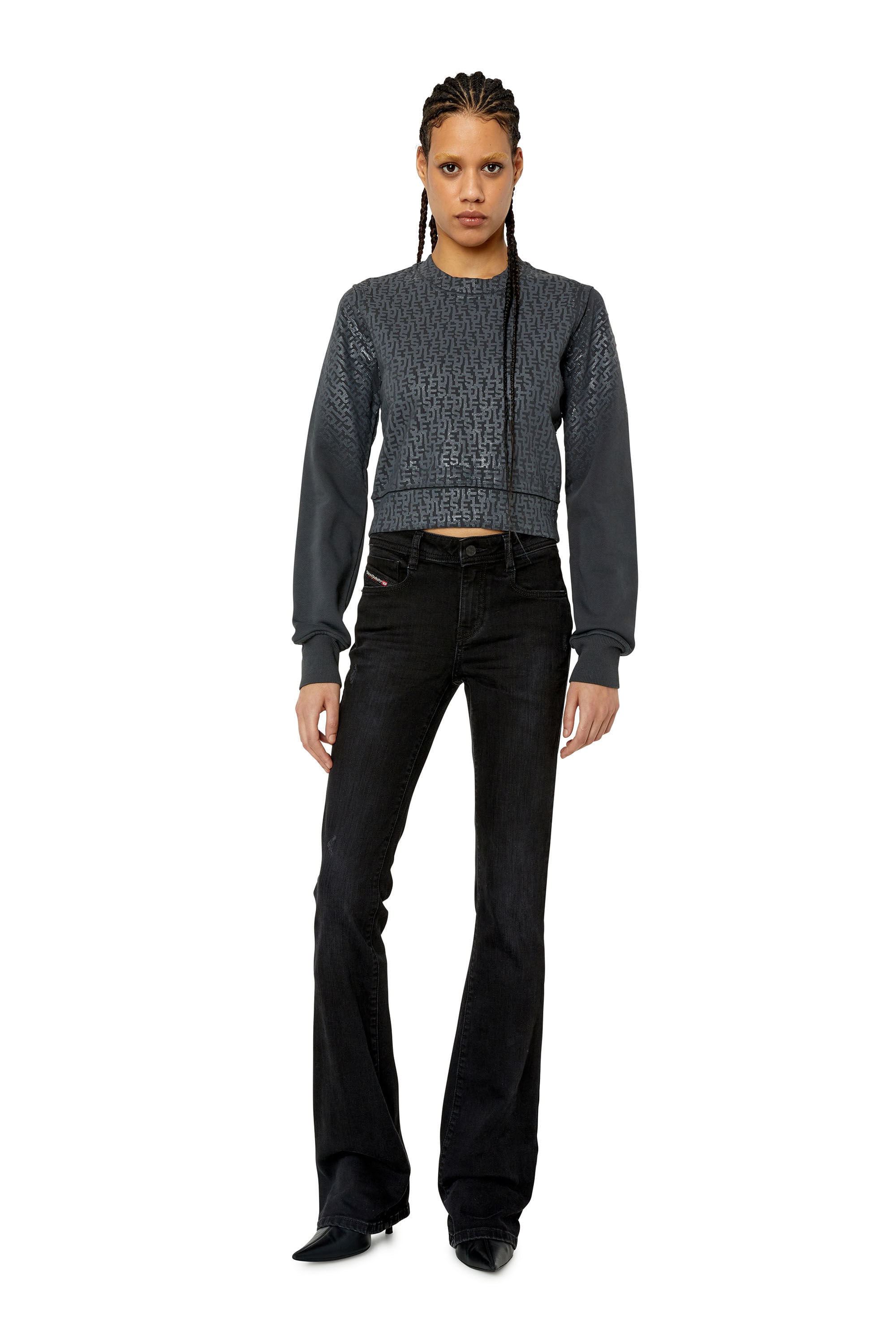 F-SLIMMY-MONO Woman: Sweatshirt with monogram print | Diesel