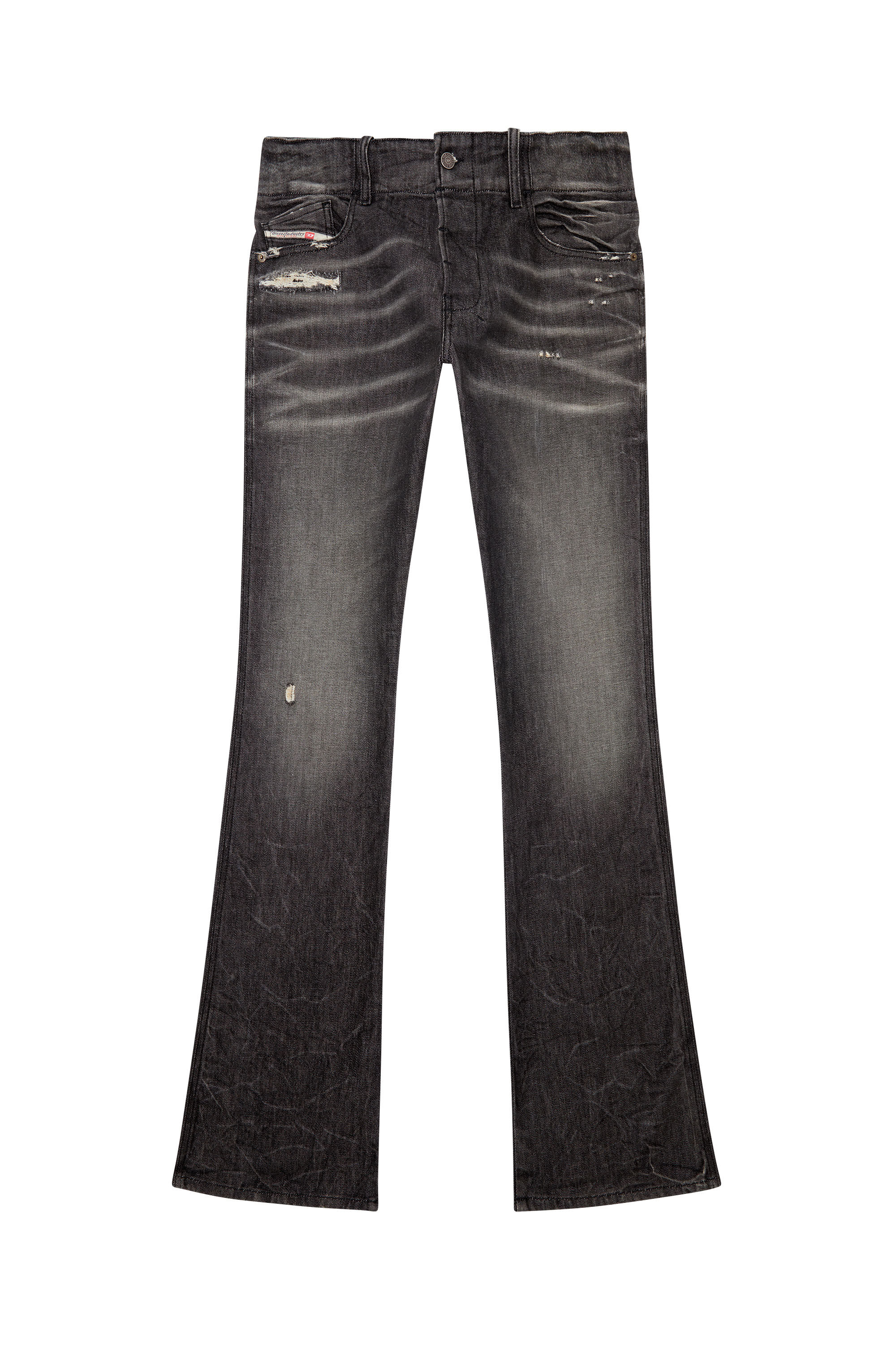 Diesel - Bootcut Jeans D-Backler 09H51 Homme, Noir/Gris foncé - Image 2