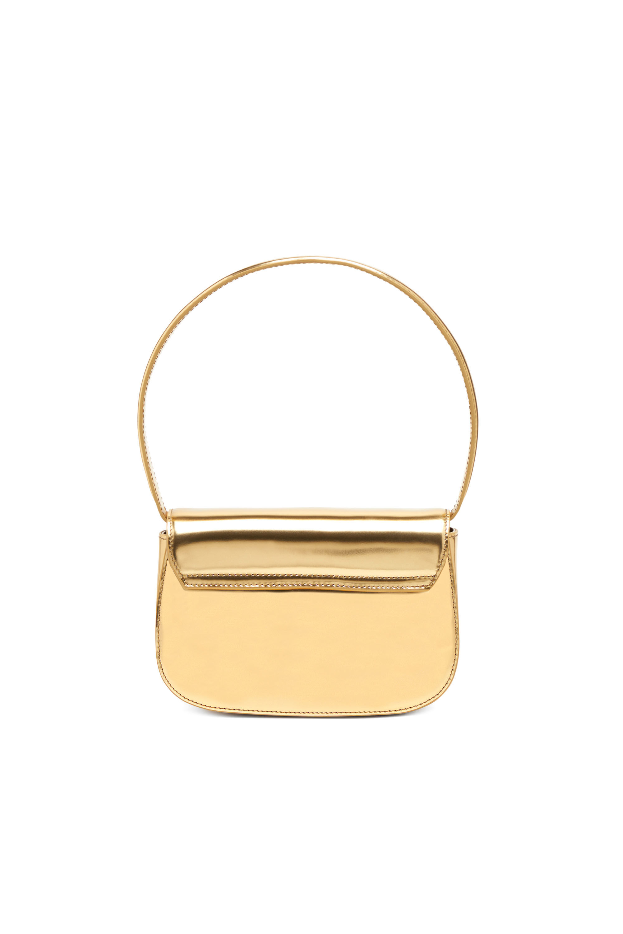 Diesel - 1DR, 1DR-Sac iconique à bandoulière en cuir effet miroir Femme in Doré - 3