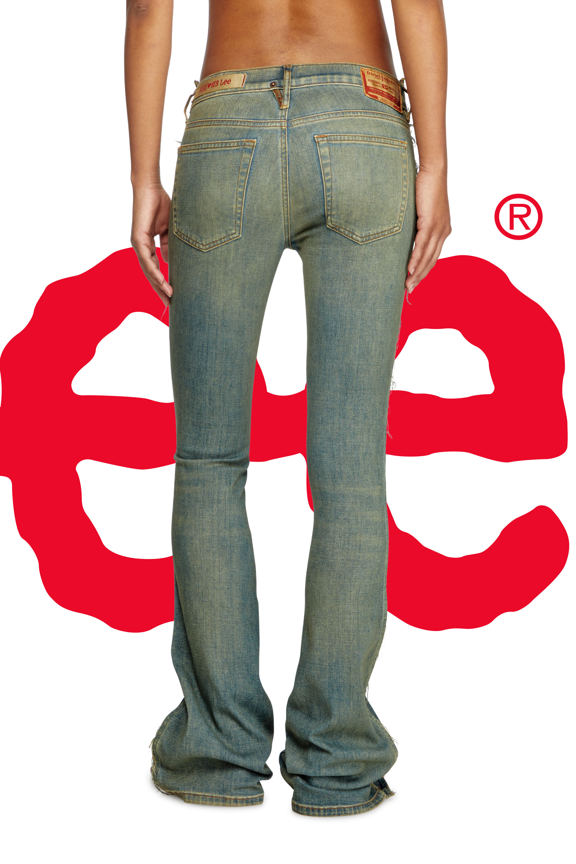 Diesel - Female's Regular Jeans Dieseloves 02 09N01, Dark Blue - 6