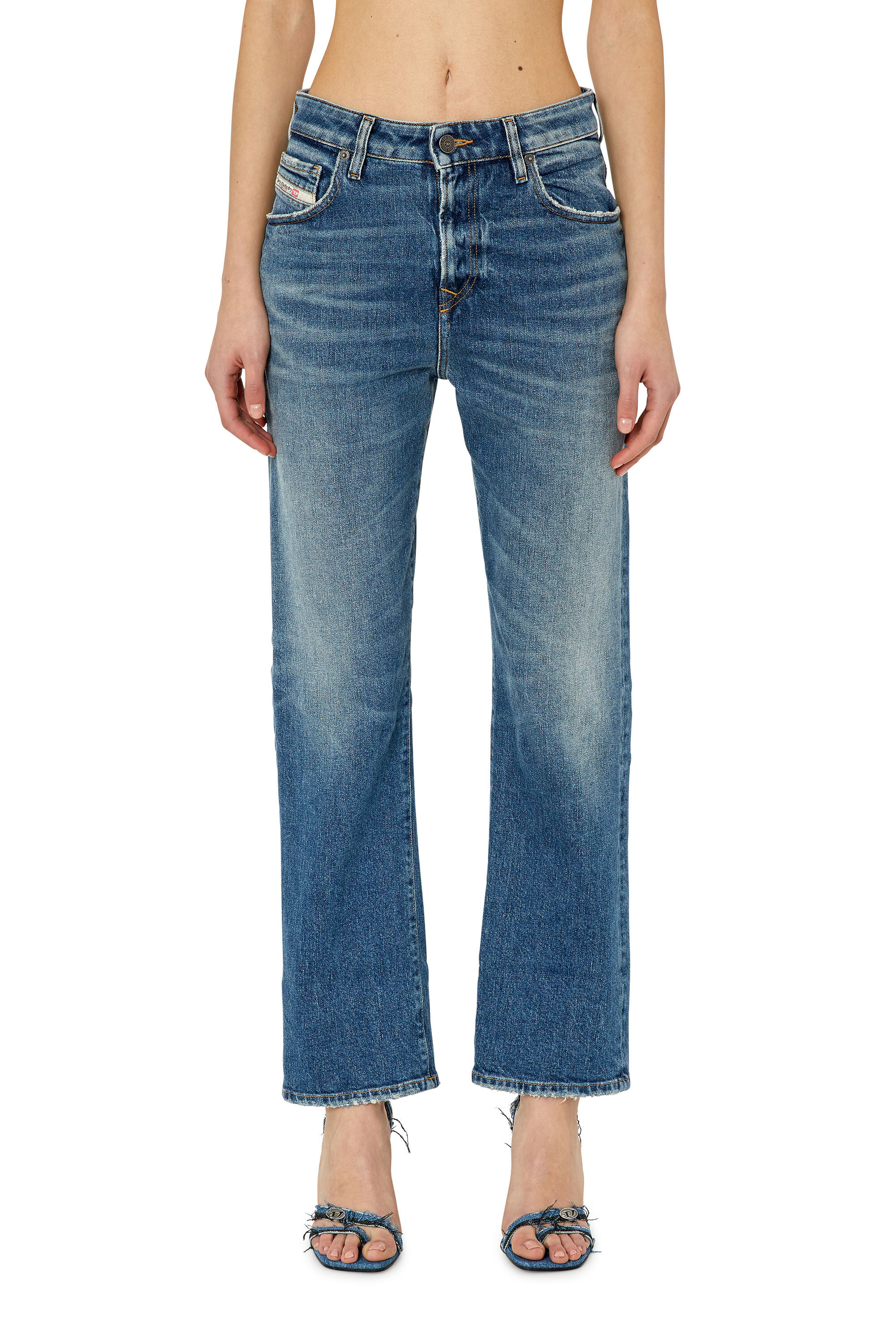 Diesel - Straight Jeans 1999 D-Reggy 007L1 Femme, Bleu moyen - Image 3