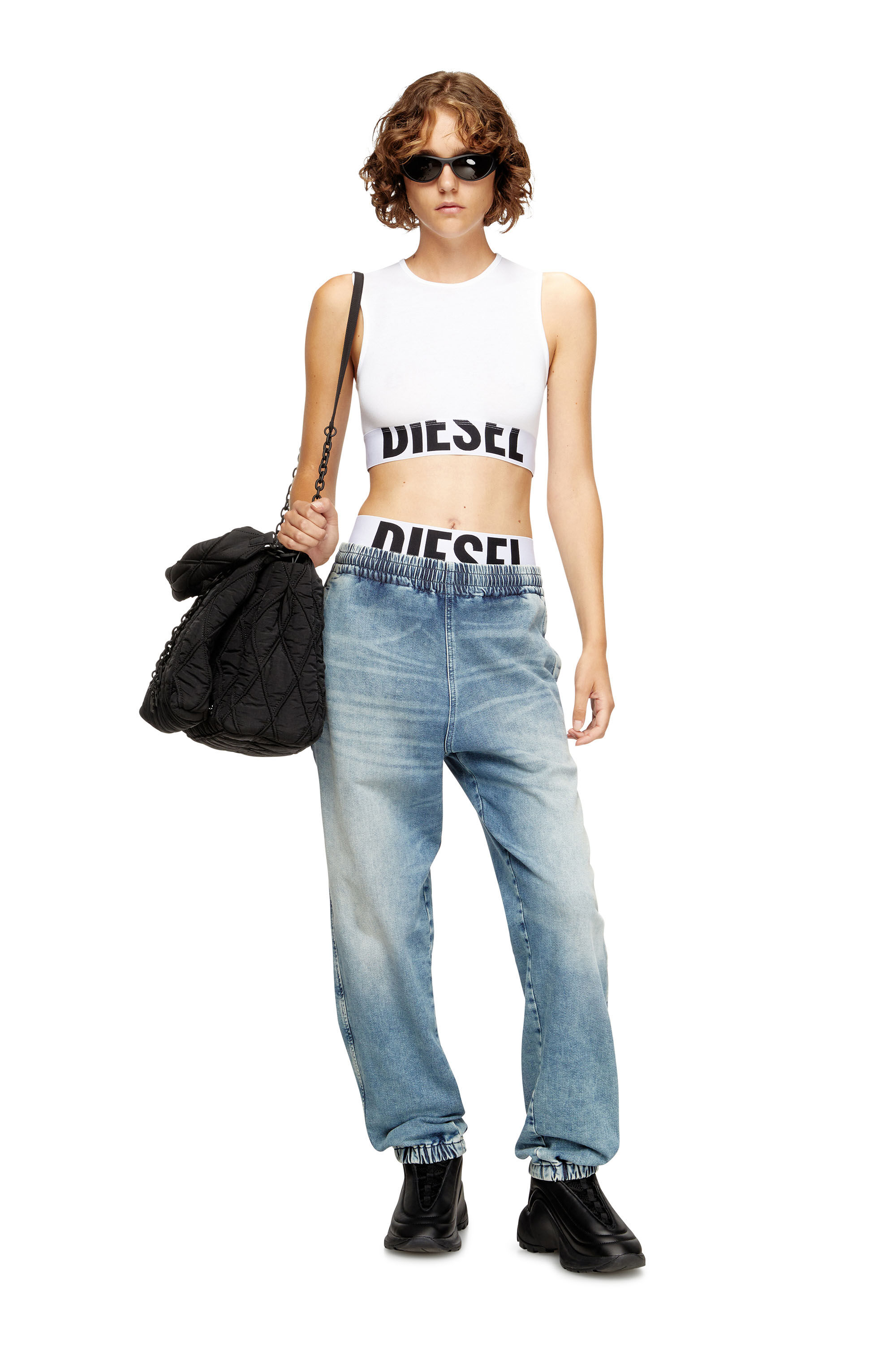 トップス diesel archive , tank-top Diesel Sun-faded tank top with side bands - T-Shirts Mens in