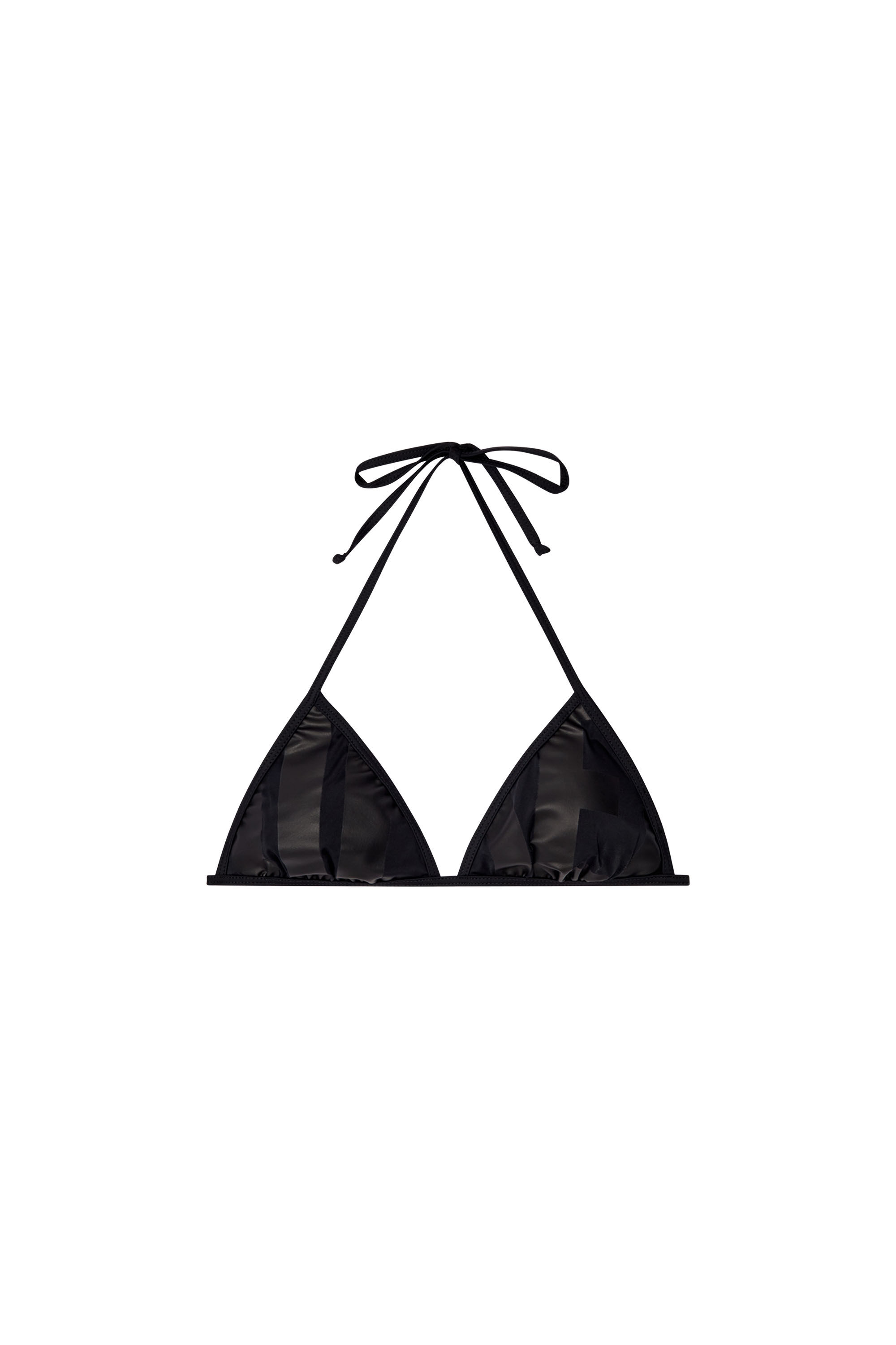 Diesel BFB-Sees-O ビキニトップ XS 黒赤 水着 ディーゼル Women's Bikini top with cut-off Diesel logo | Black | Diesel