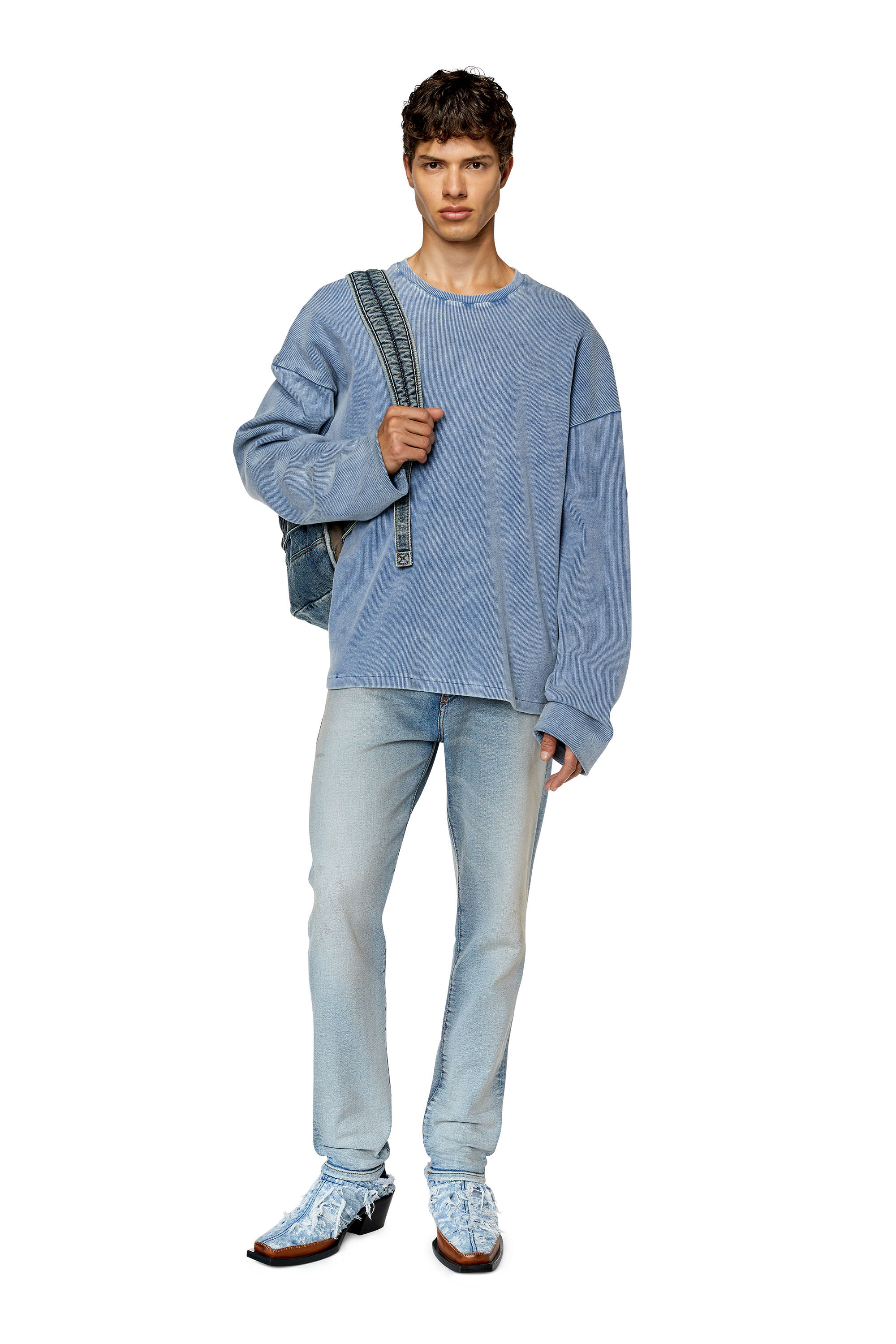 Diesel - Slim Jeans 2019 D-Strukt 09E84, Slim Jeans - 2019 D-Strukt Homme in Bleu - 1