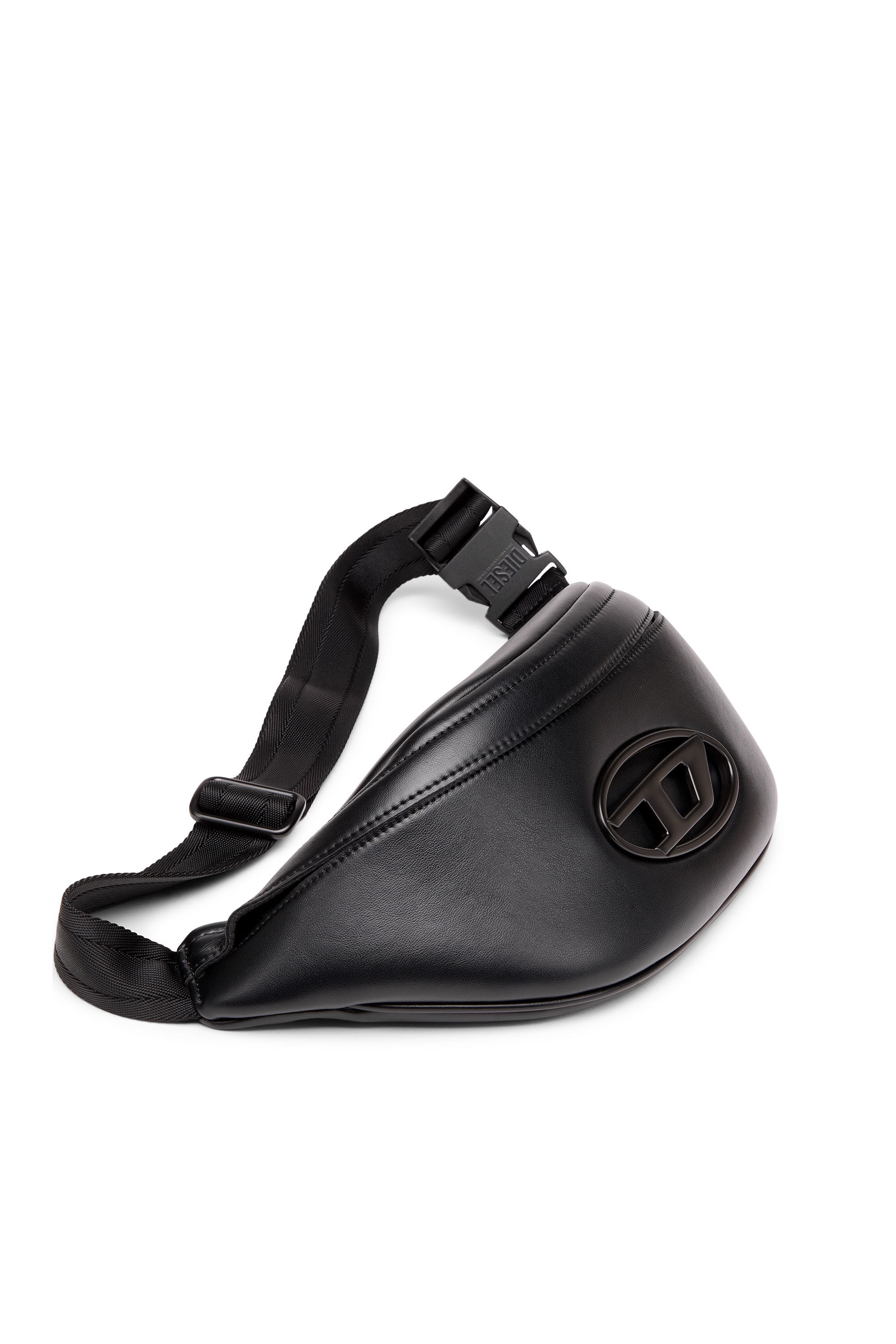Diesel - HOLI-D BELT BAG M, Holi-D-Sac banane en PU et néoprène Homme in Noir - 5